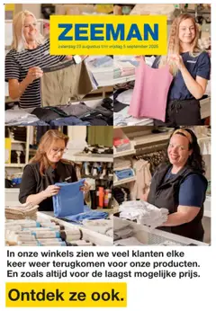 Zeeman folder - Voorbeeld van een folder van Zeeman, geldig van 23.08.2025