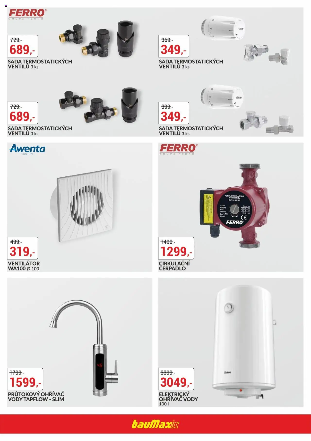 BAUMAX leták - Dny koupelen od 16.10.2025 | Strana: 16 | Produkty: Ventilátor, Čerpadlo