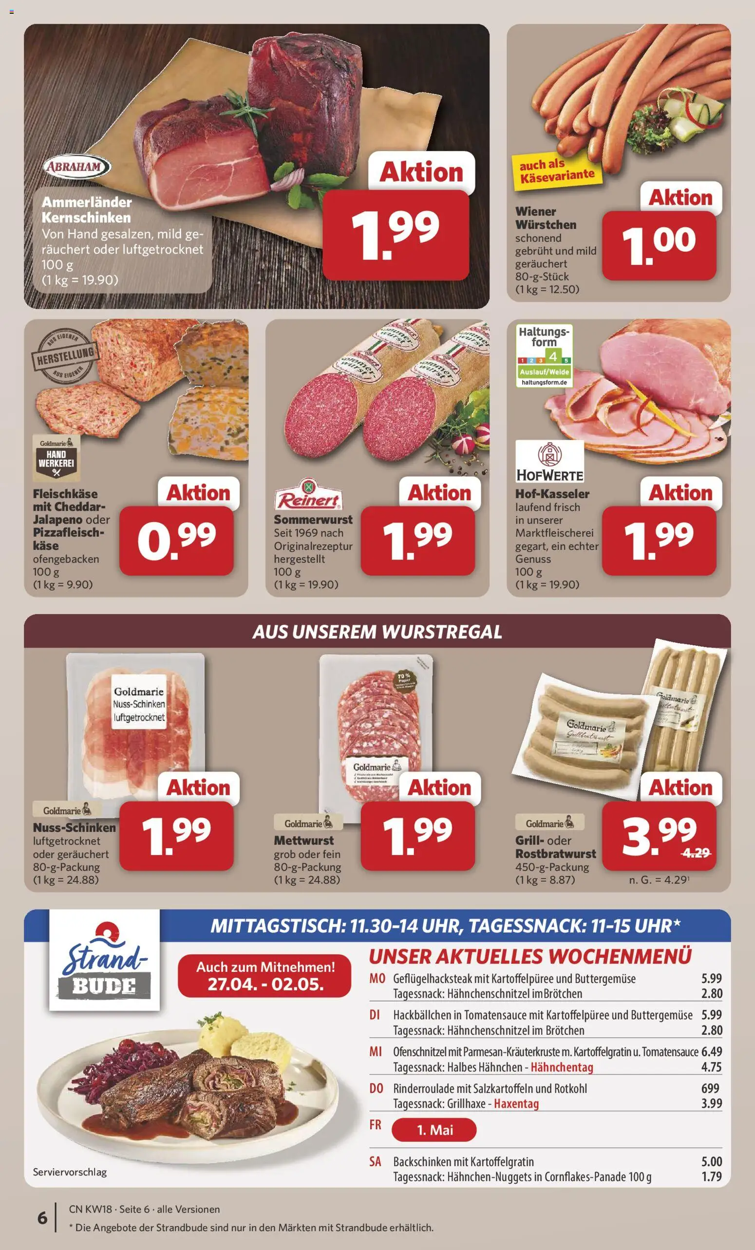 Combi Prospekt 	 – gültig ab 27.04.2026 | Seite: 6 | Produkte: Grill, Hahnchen, Käse, Rotkohl