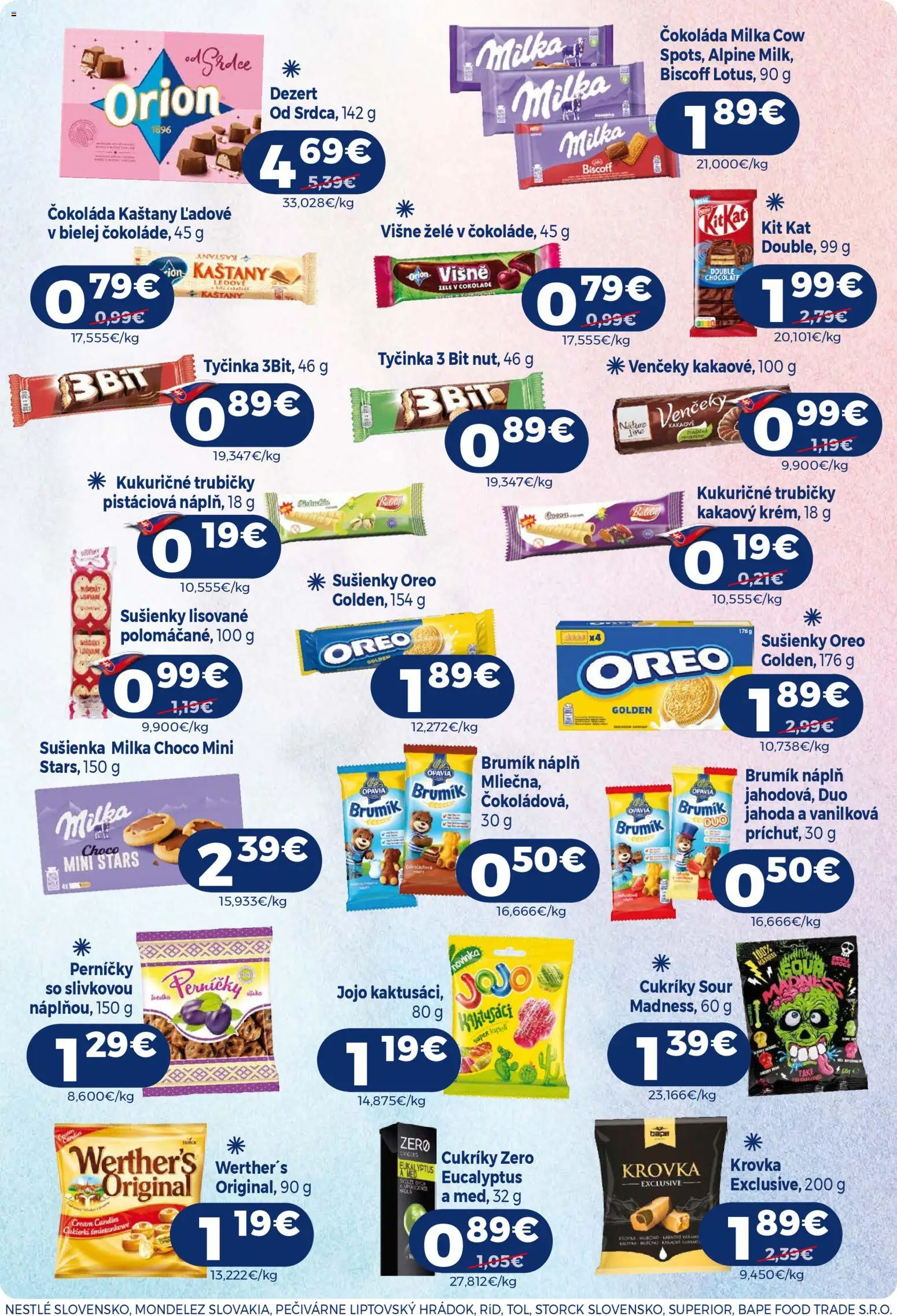 Nové Milk Agro akcie – leták je platný od 02.01.2026 | Strana: 7 | Produkty: Čokoláda, Cukríky, Milka, Višne