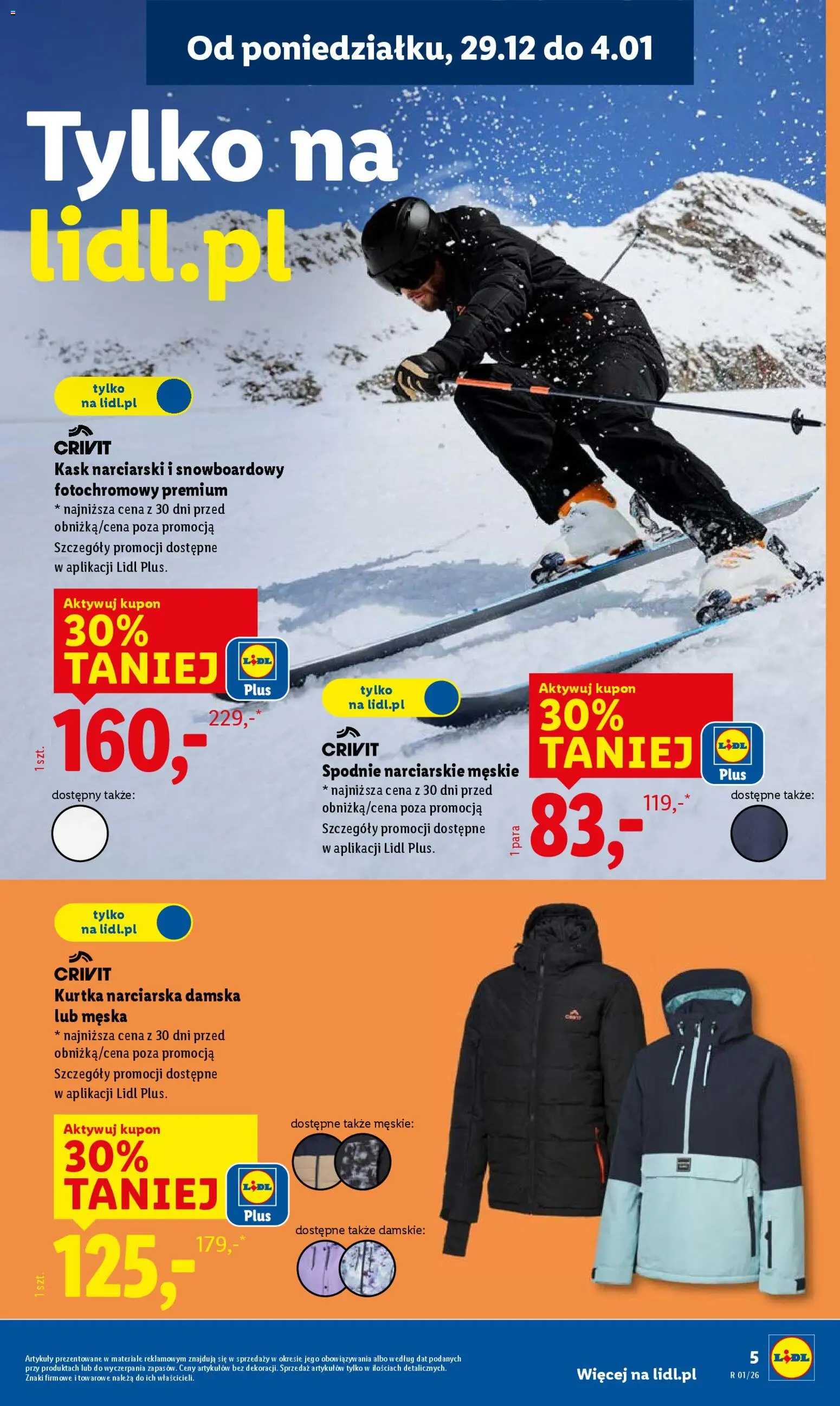 Lidl Katalog od 29.12.2025 | Strona: 5 | Produkty: Kurtka, Spodnie
