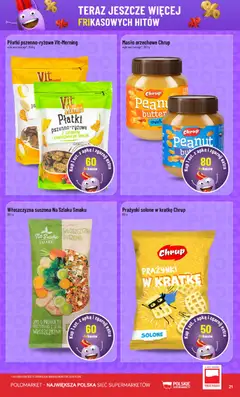 Pogląd oferty "POLOmarket Gazetka - Frikasowe Hity" - ważna od 12.11.2025 | Strona: 21 | Produkty: Masło orzechowe, Masło, Płatki
