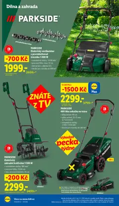 Náhled letáku PARKSIDE 40V Aku sekačka na trávu, šířka sečení: 40 cm, výška sečení: 25-75 mm (v 7 úrovních), volnoběžné otáčky: 2 900-3 300 min¹, ideální pro trávníky do 580 m² od 09.03.2026 | Strana: 30