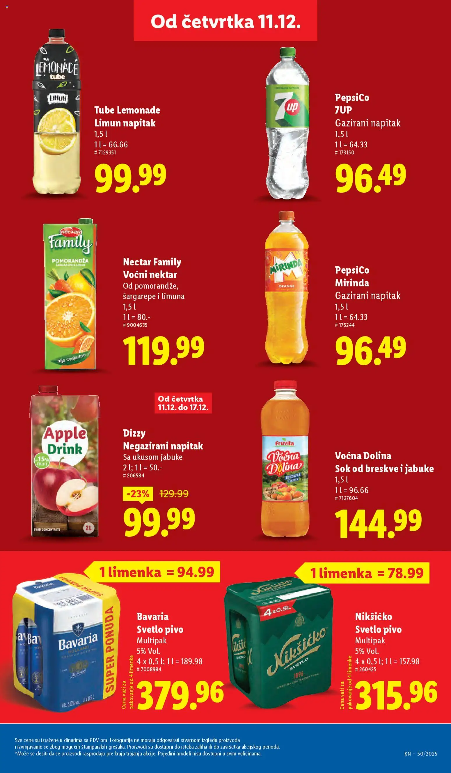 Lidl katalog - važi od 11.12.2025 | Strana: 31 | Proizvode: Nektar, Pomorandza, Limun, Jabuke