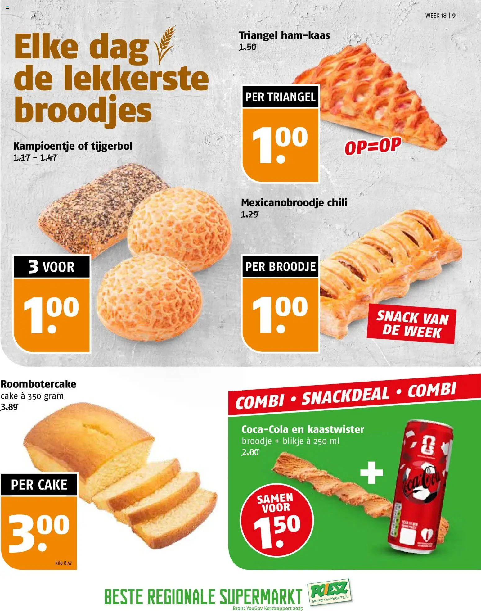 {H1} | Pagina: 9 | Producten: Broodje, Roombotercake, Cake, Broodjes