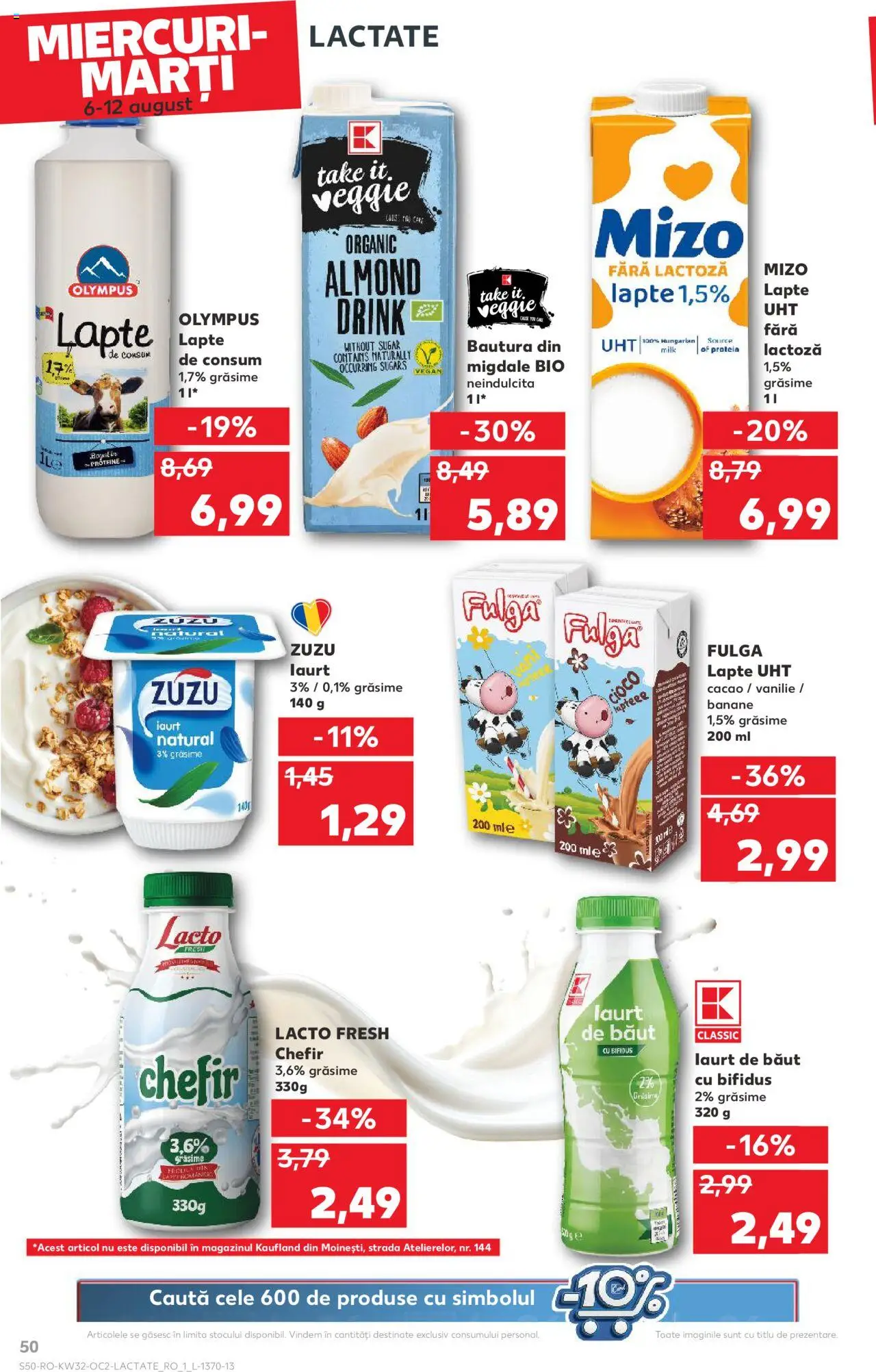 Catalog Kaufland - Tulcea – valabil de la 06.08.2025 | Pagină: 50 | Produse: Şerit ödül, Masaüstü kılıfı, Iaurt, Kefir