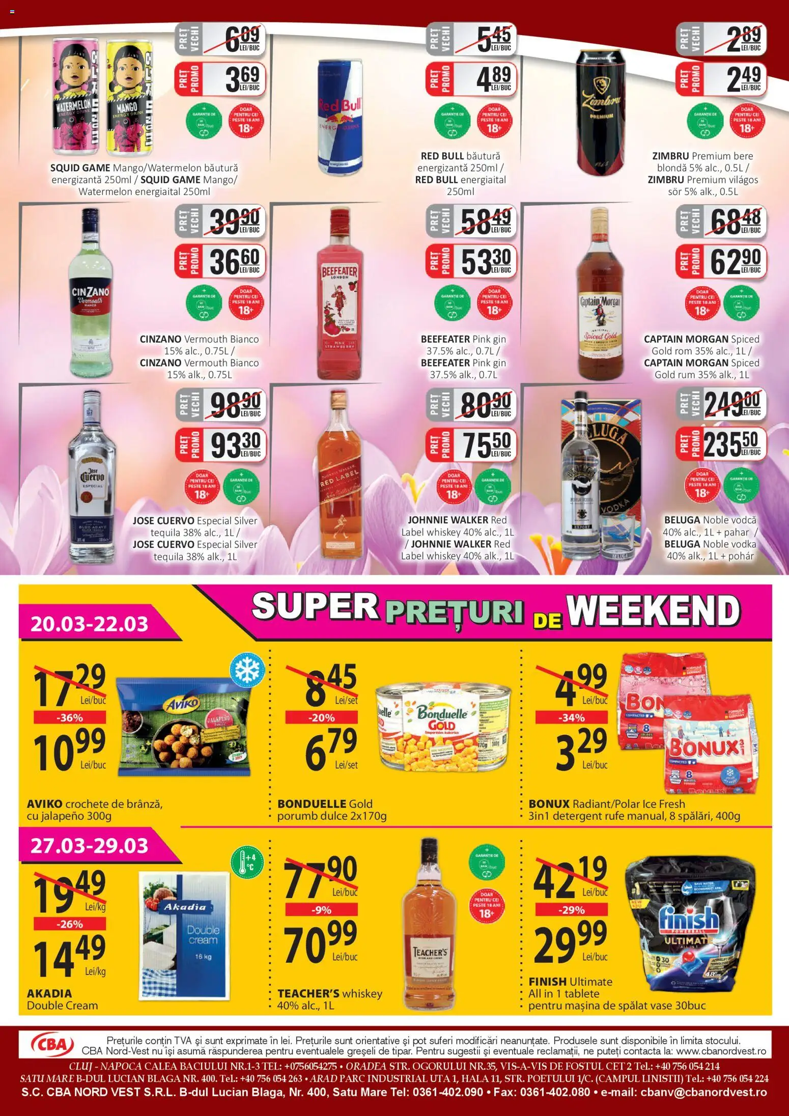 Noul catalog CBA – valabil de la 16.03.2026 | Pagină: 8 | Produse: Mașină De Spălat, Köpek Sabunu, Pește, Vodka