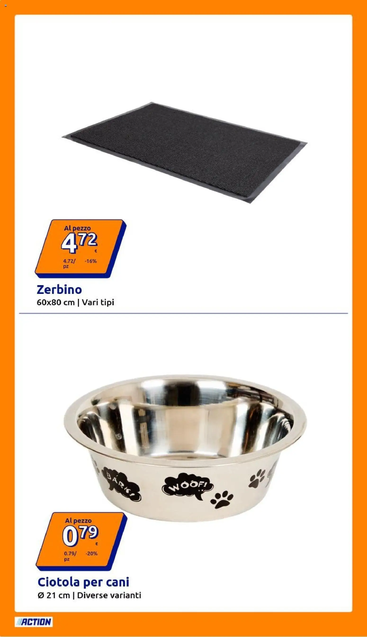 Volantino Action del 08.04.2026 | Pagina: 8 | Prodotti: Ciotola, Zerbino