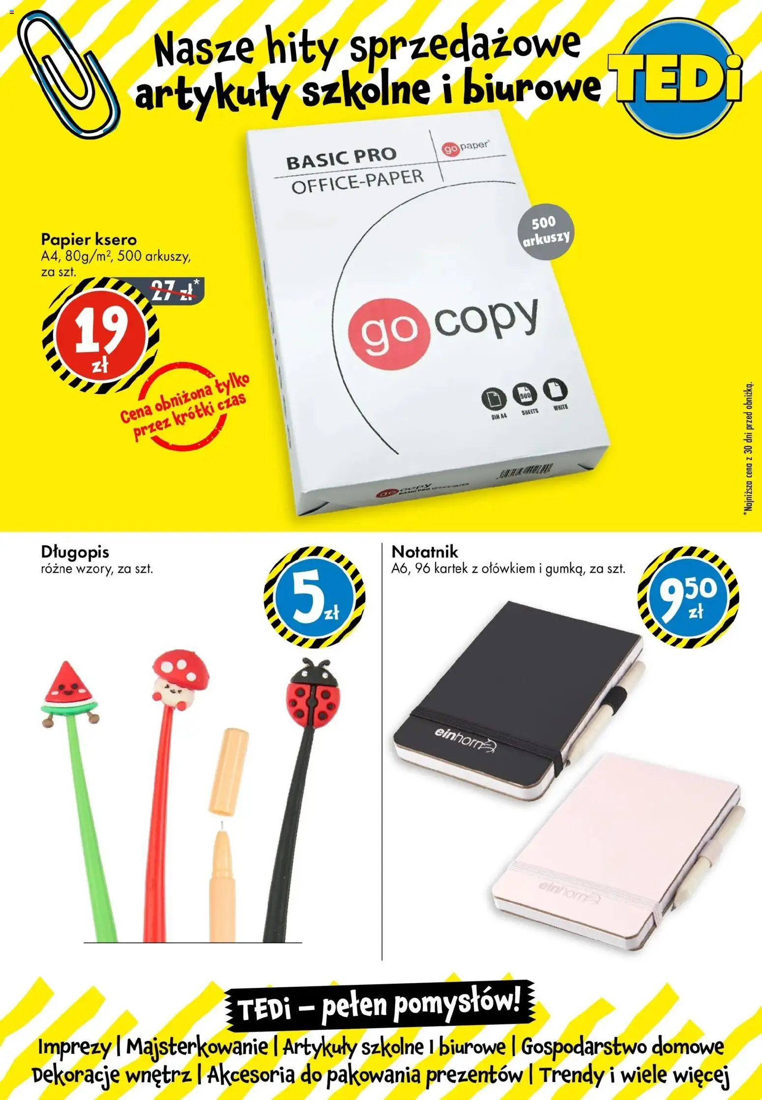 TEDi Gazetka - Namysłów  od 12.11.2025 | Strona: 2 | Produkty: Artykuły szkolne, Papier ksero