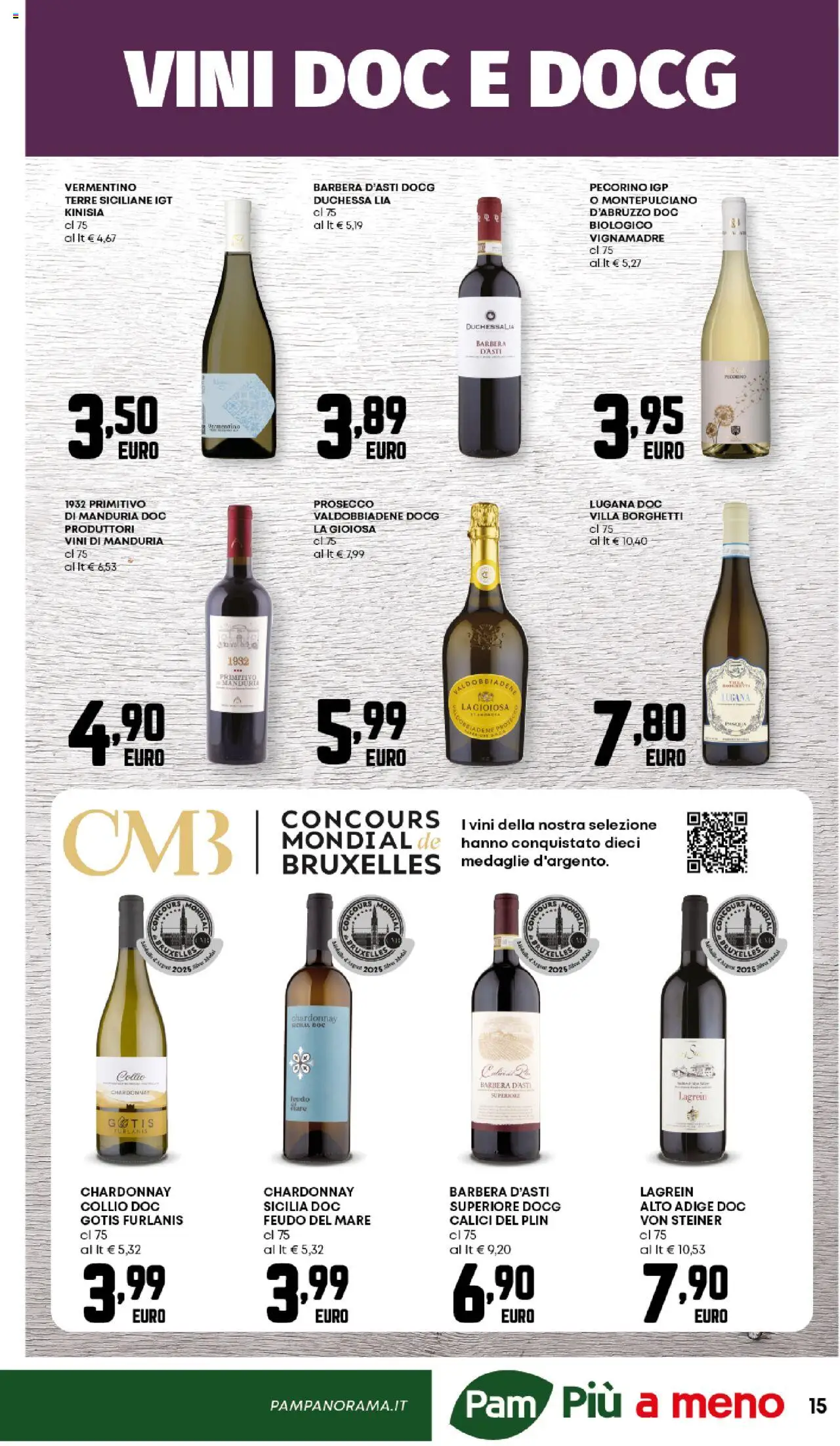 Volantino Panorama del 09.10.2025 | Pagina: 15 | Prodotti: Prosecco, Pecorino