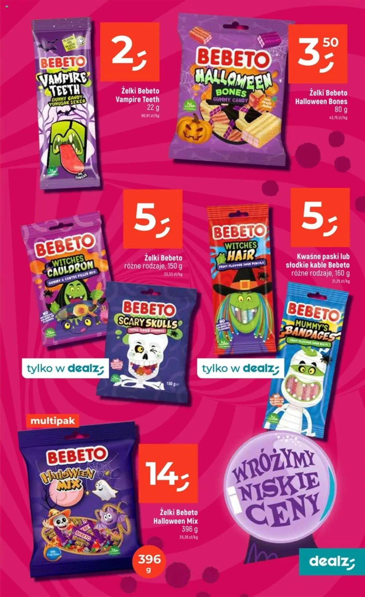Dealz Gazetka - Upiornie niskie ceny od 11.09.2025 | Strona: 9 | Produkty: Żelki