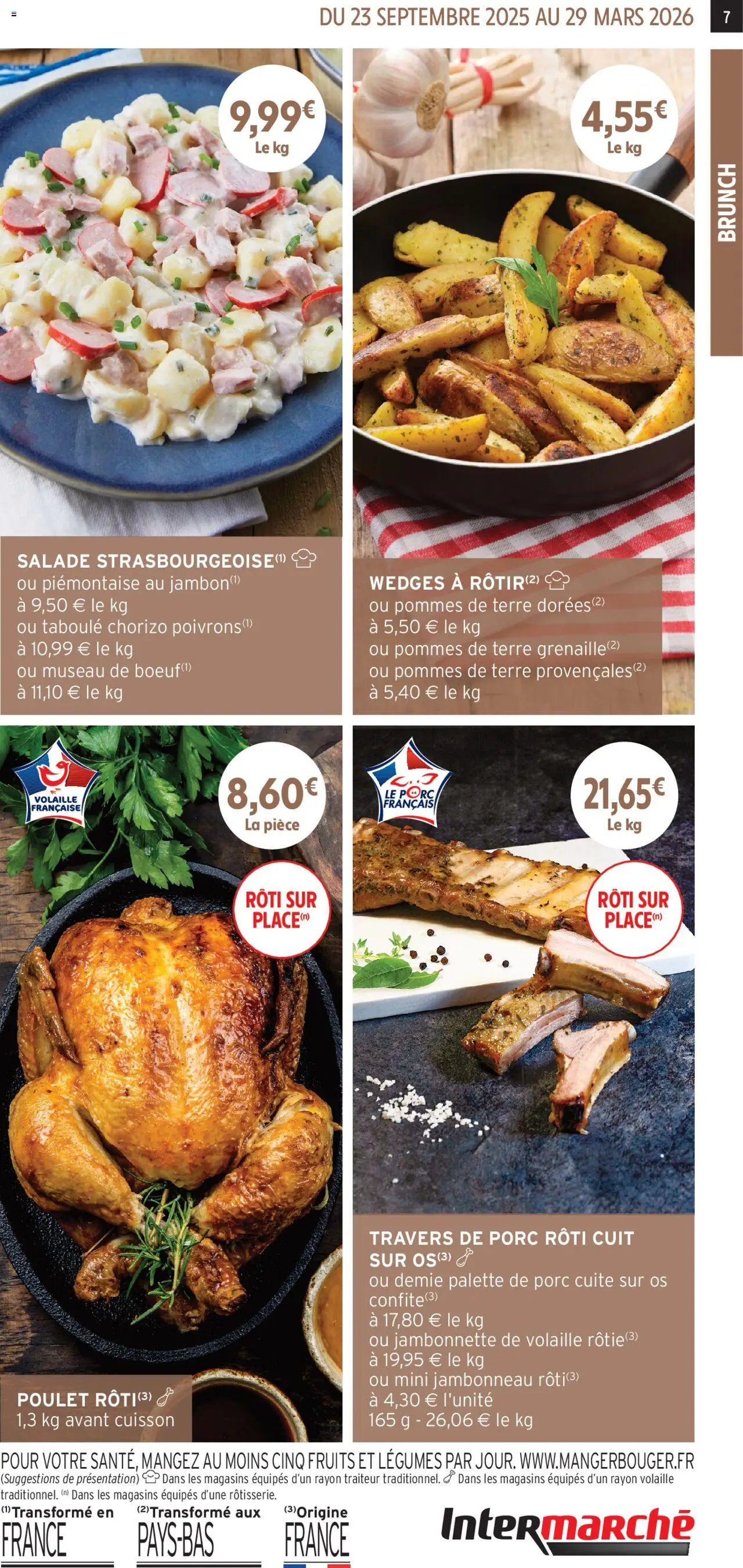 {H1} | Page: 7 | Produits: Ribs, Porc, Pommes, Palette de porc