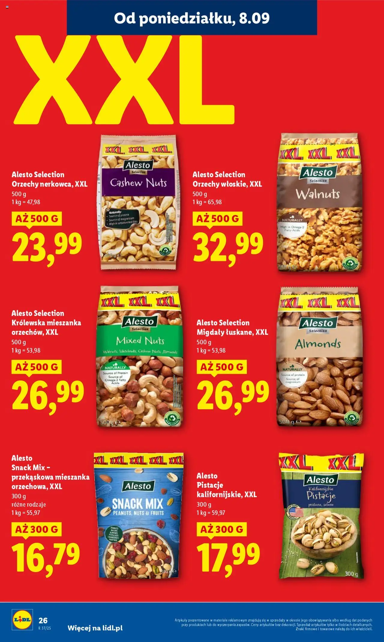Lidl Gazetka od 08.09.2025 | Strona: 28 | Produkty: Orzechy
