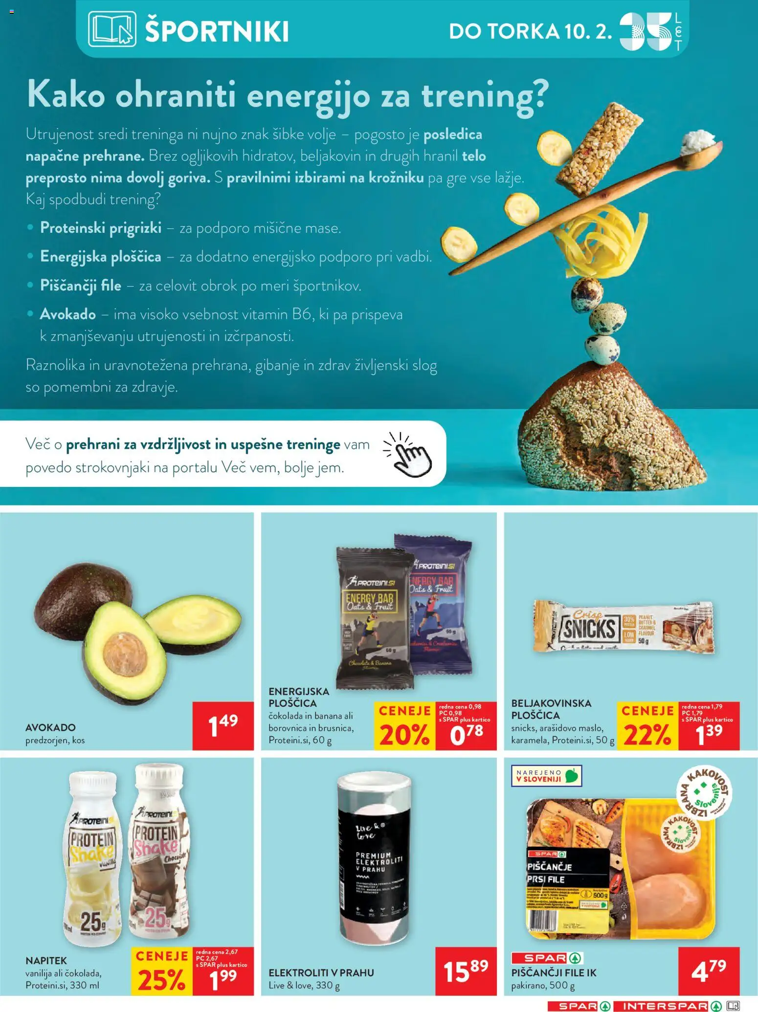 Novi Spar katalog ponudbe – veljaven od 04.02.2026 | Stran: 12 | Izdelki: Kos, Cokolada, Prigrizki, Avokado