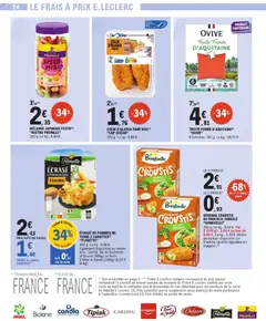 E.Leclerc - Prévisualisation de TRUITE FUMÉE D'AQUITAINE(2) "OVIVE", 6 tranches. Truite fumée d'Aquitaine valide à partir de 28.10.2025 | Page: 24 | Produits: Miel, Sel, Pommes, Pommes de terre