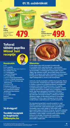 Lidl Akciós újság - amely érvényes a következő dátumtól: 15.01.2026 | Oldal: 15