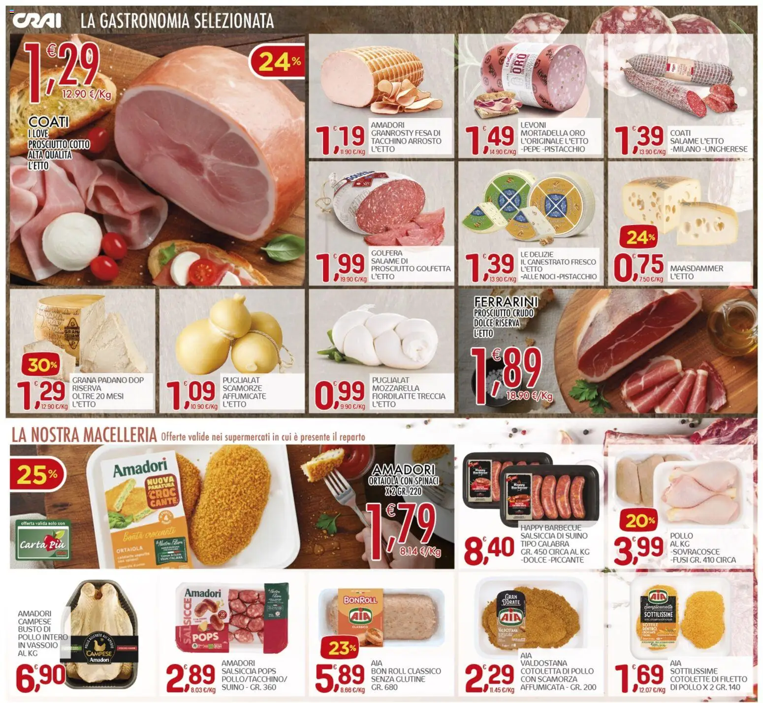 Volantino CRAI del 19.02.2026 | Pagina: 3 | Prodotti: Arrosto, Prosciutto Cotto, Barbecue, Noci