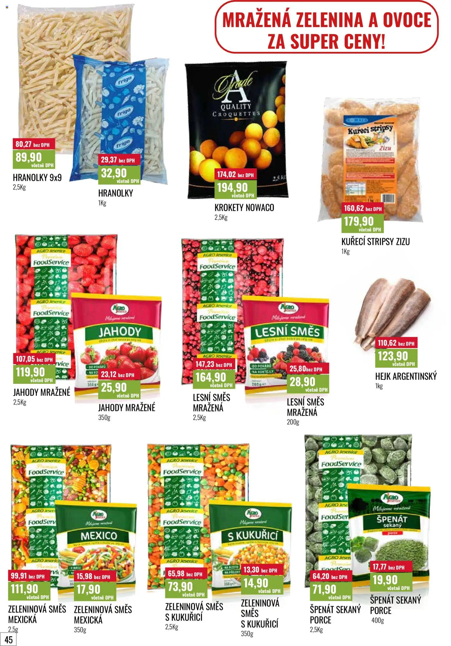 Ratio leták od 01.04.2026 | Strana: 46 | Produkty: Krokety, Ovoce, Špenát, Zelenina