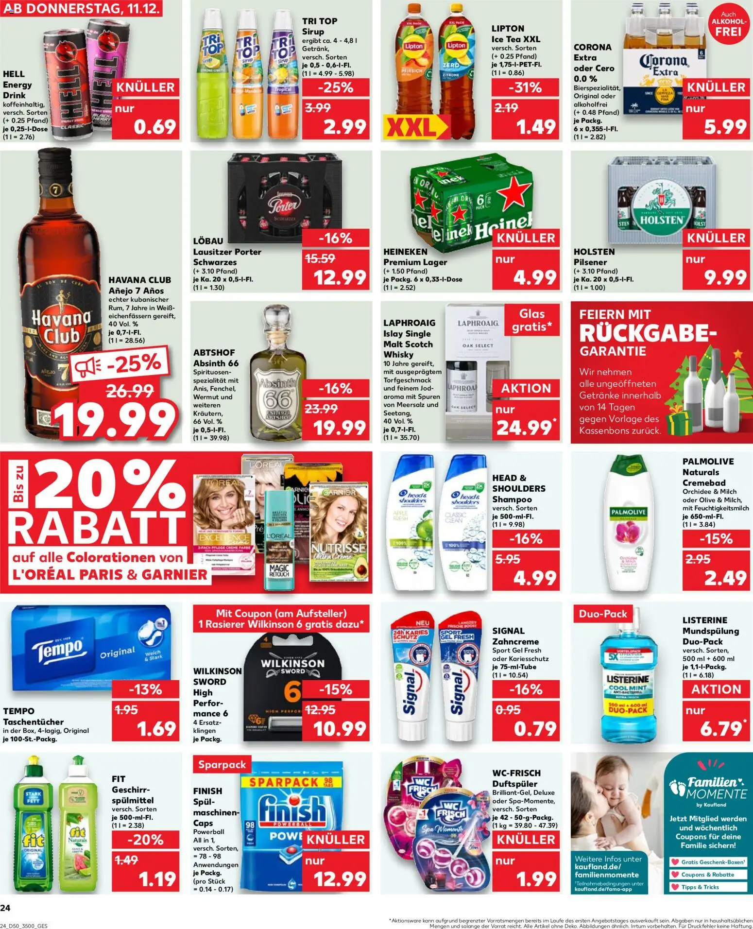 Kaufland prospekt Rostock	 – gültig ab 14.12.2025 | Seite: 24 | Produkte: Rum, Head & shoulders, Finish, Shampoo