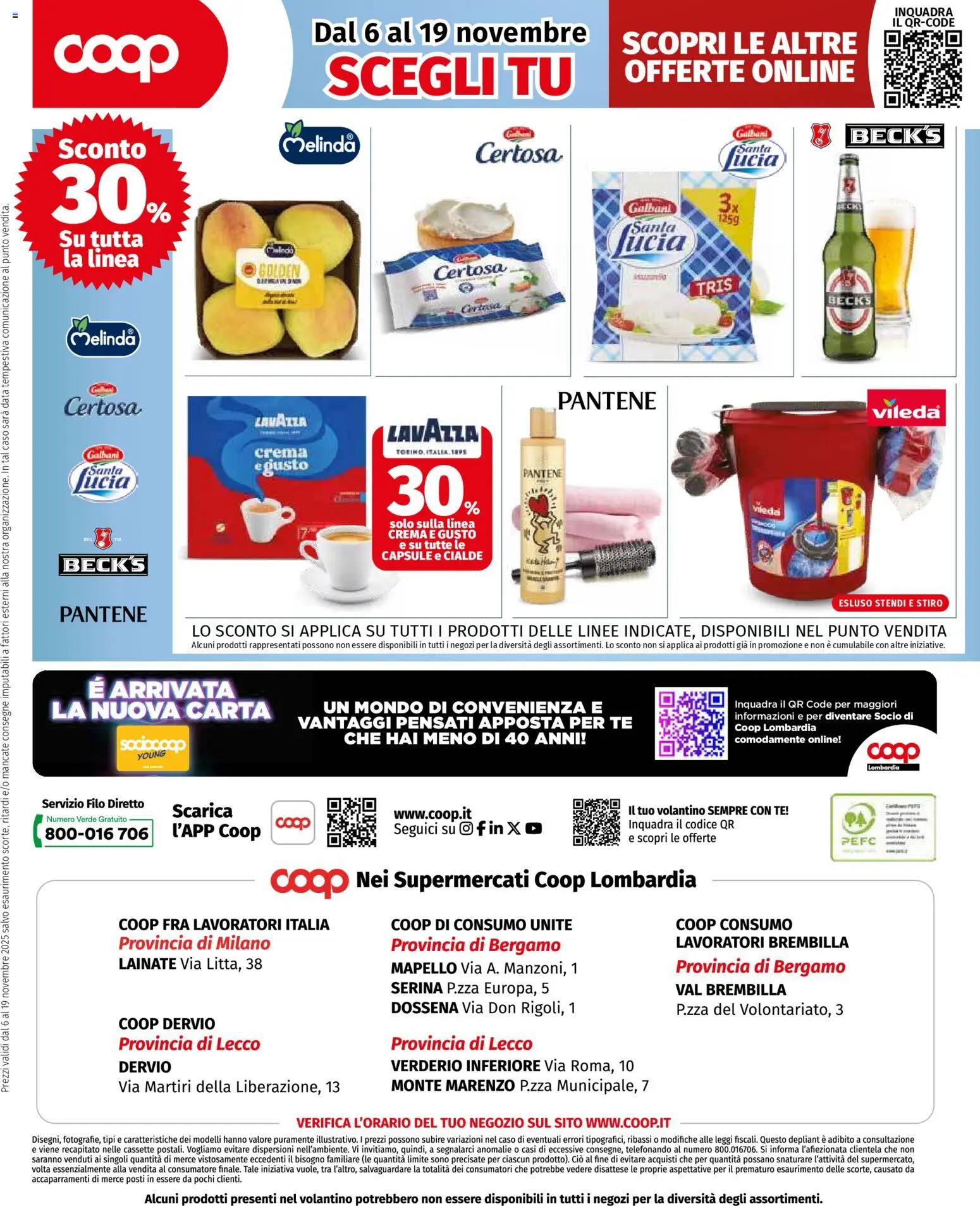 Volantino COOP del 06.11.2025 | Pagina: 4 | Prodotti: Crema, Tè, Data, Lavazza