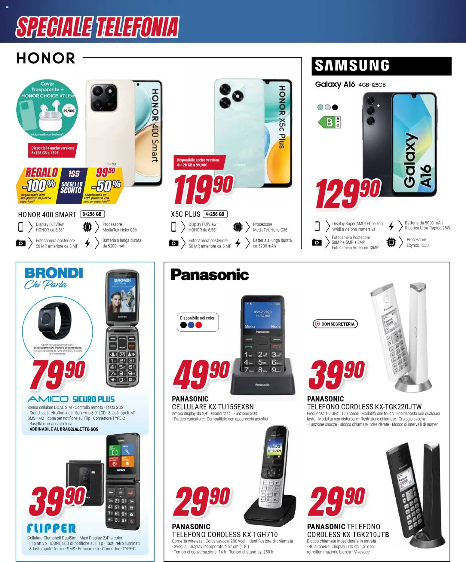 Volantino Trony del 30.10.2025 | Pagina: 45 | Prodotti: Cellulare, Telefono, Batteria, Samsung