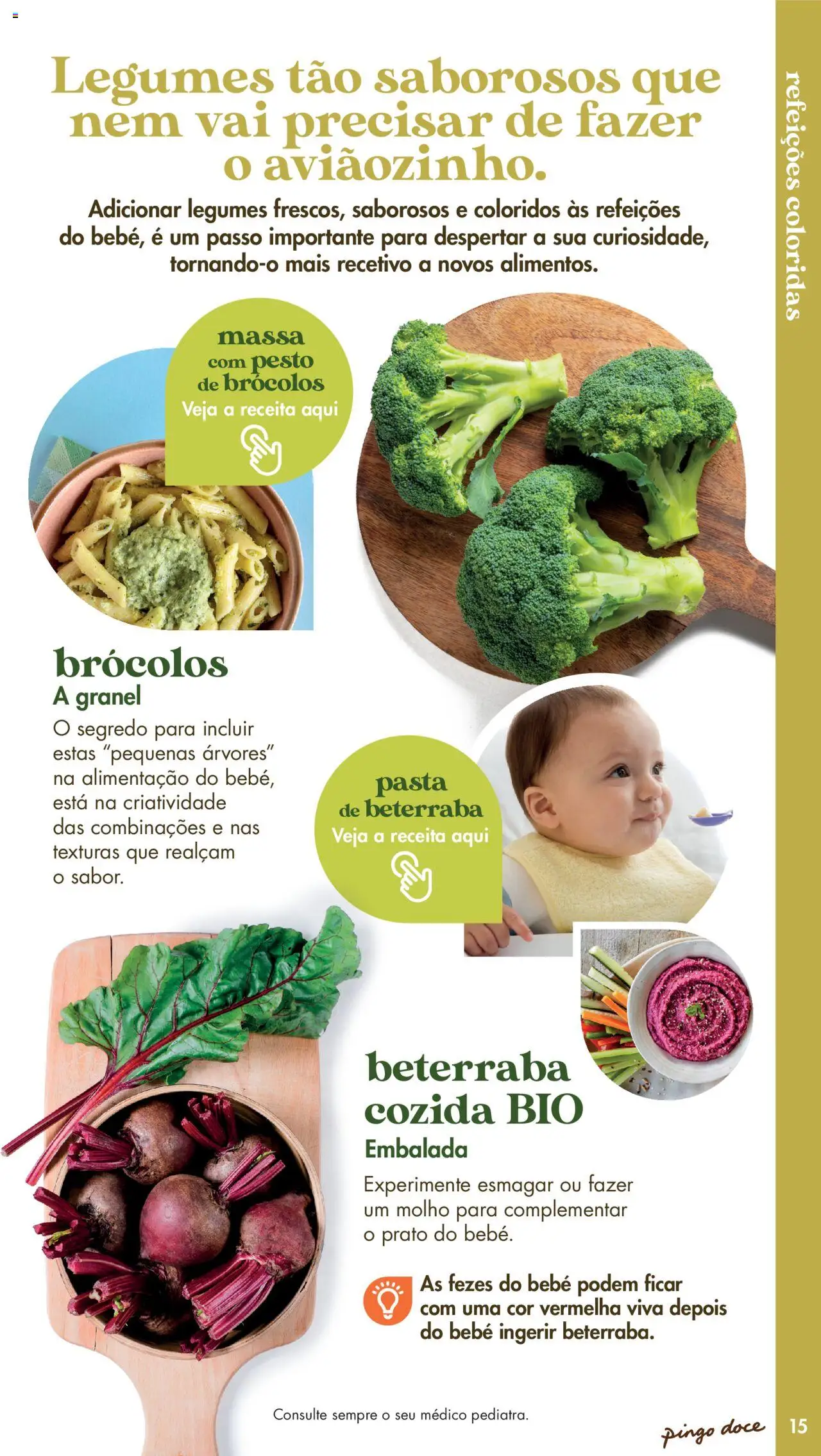 Pingo Doce - Catálogo Fruta e Legumes │ válido de 20.05.2025 | Página: 15 | Produtos: Brócolos, Beterraba, Massa