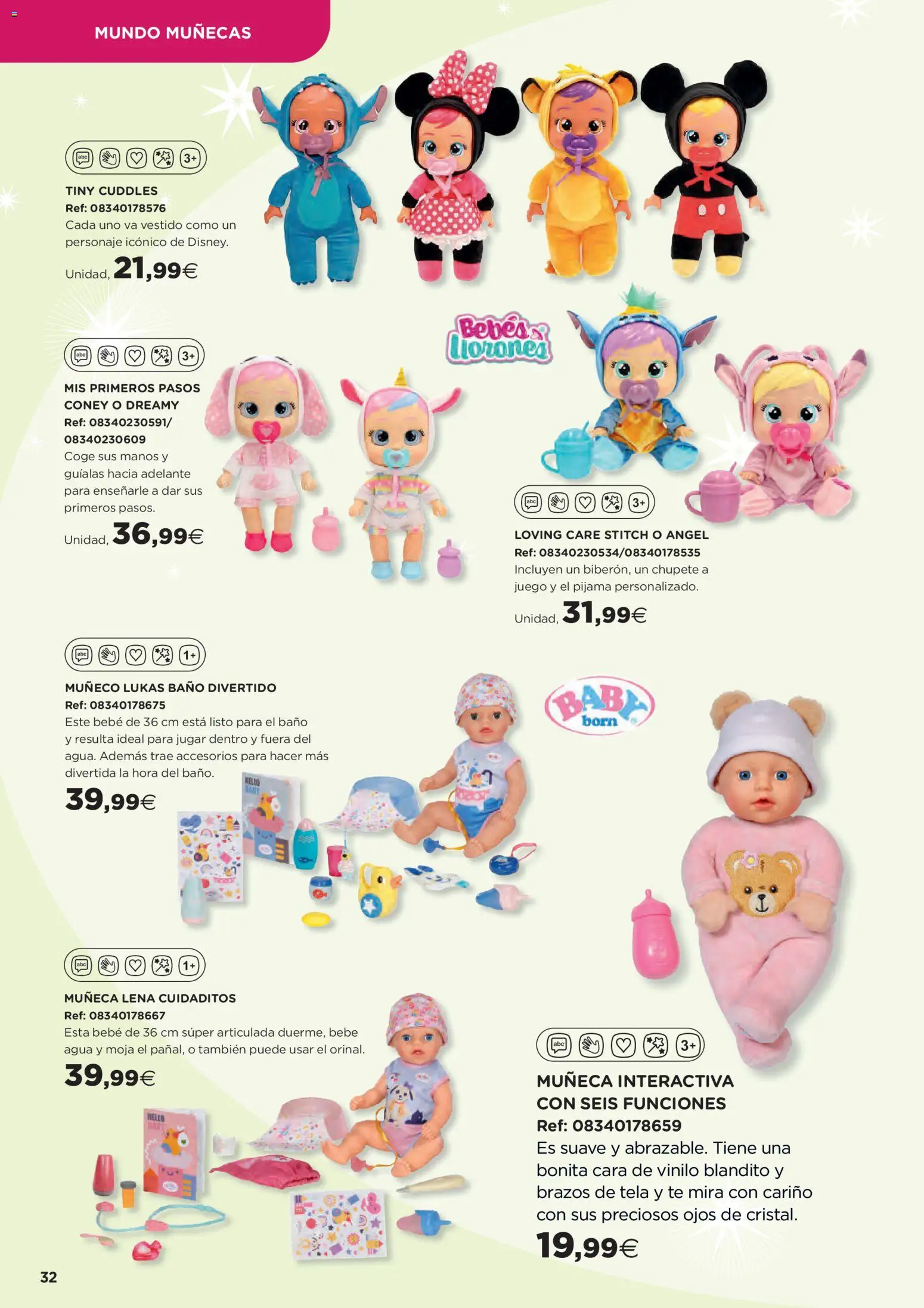 Hipercor catálogo │ válido desde el 31.10.2025 | Página: 32 | Productos: Pijama, Té, Muñeca, Baño