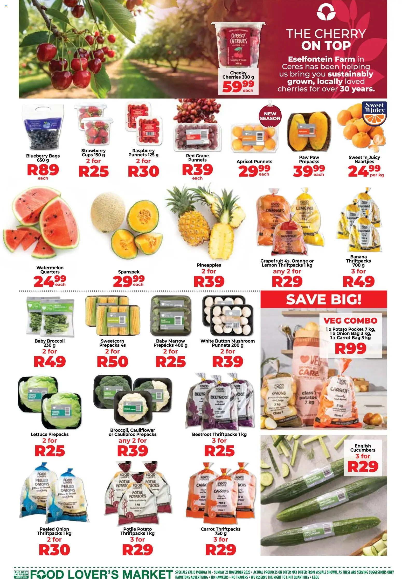 New Food Lover's Market catalogue – valid from 10.11.2025 | Page: 2 | Products: Carrots, Cucumbers, Grapefruit, Lettuce