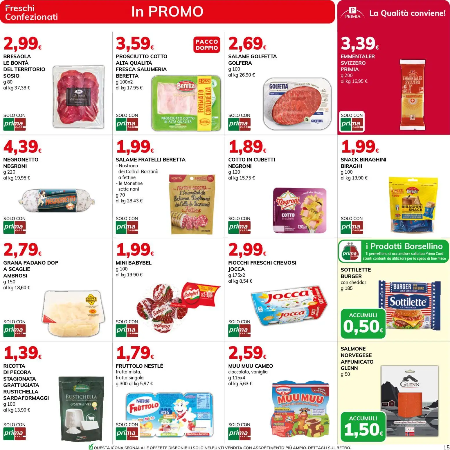 Volantino Basko del 07.04.2026 | Pagina: 15 | Prodotti: Salame, Fiocchi, Frutta, Ricotta