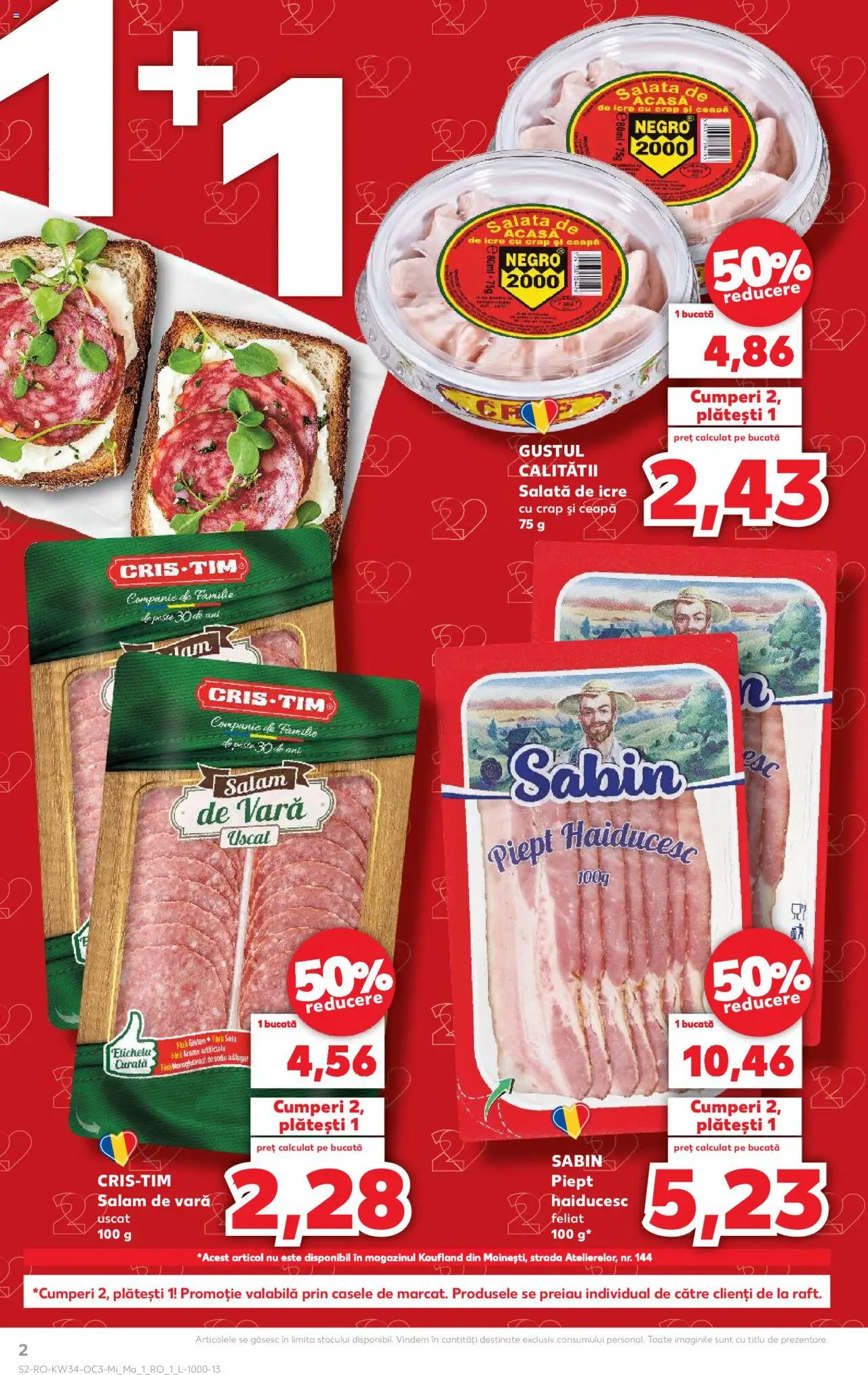 Kaufland RO akciós ujság - amely érvényes a következő dátumtól: 20.08.2025 | Oldal: 2 | Termékek: Saláta