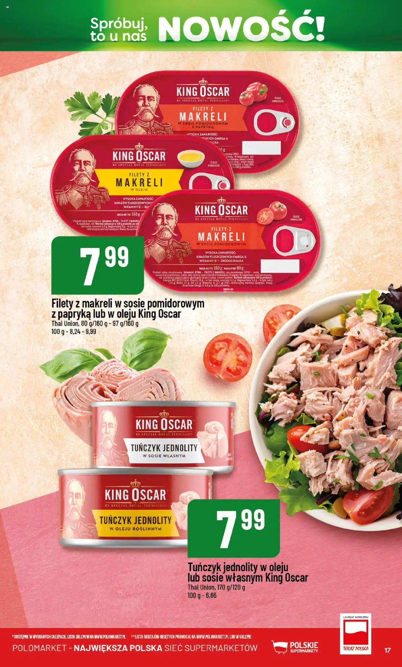POLOmarket Gazetka - Nowości od 01.05.2025 | Strona: 17 | Produkty: Olej, Woda, Sos, Pieprz