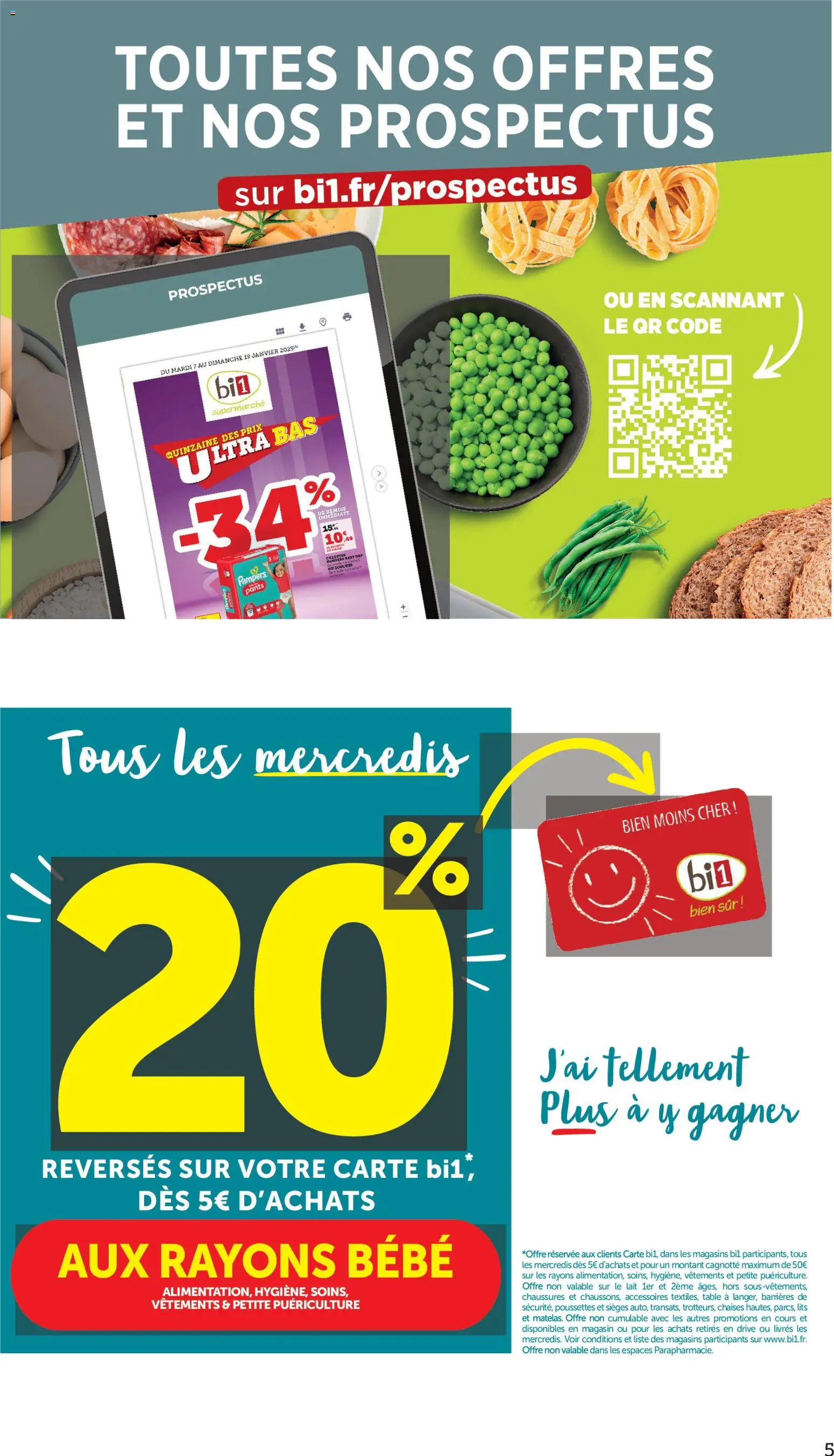 {H1} | Page: 6 | Produits: Pampers, Table, Vêtements, Lait