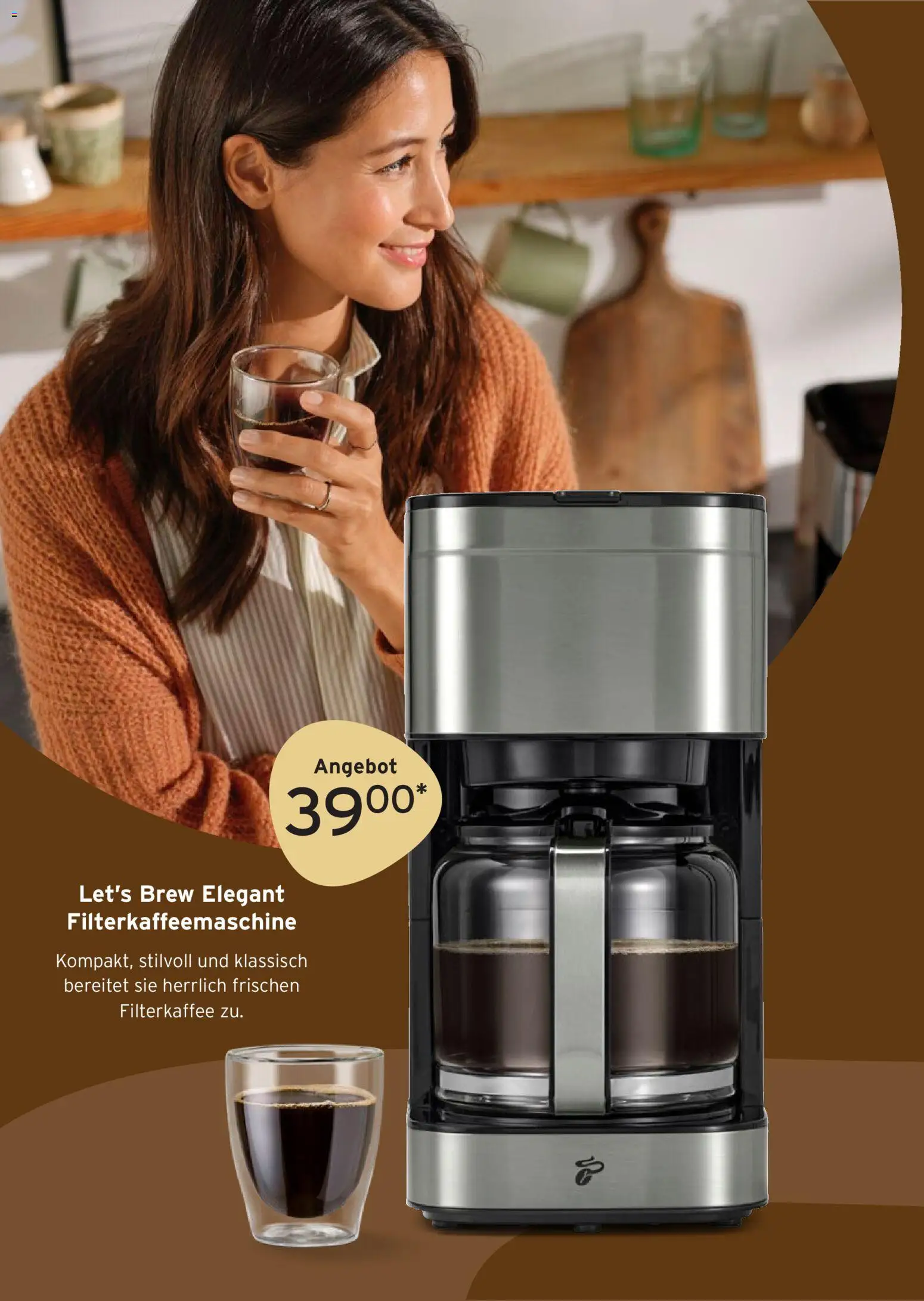 Prospekt Tchibo Genuss im Scandi-Style – gültig ab 04.02.2026 | Seite: 32 | Produkte: Filterkaffeemaschine