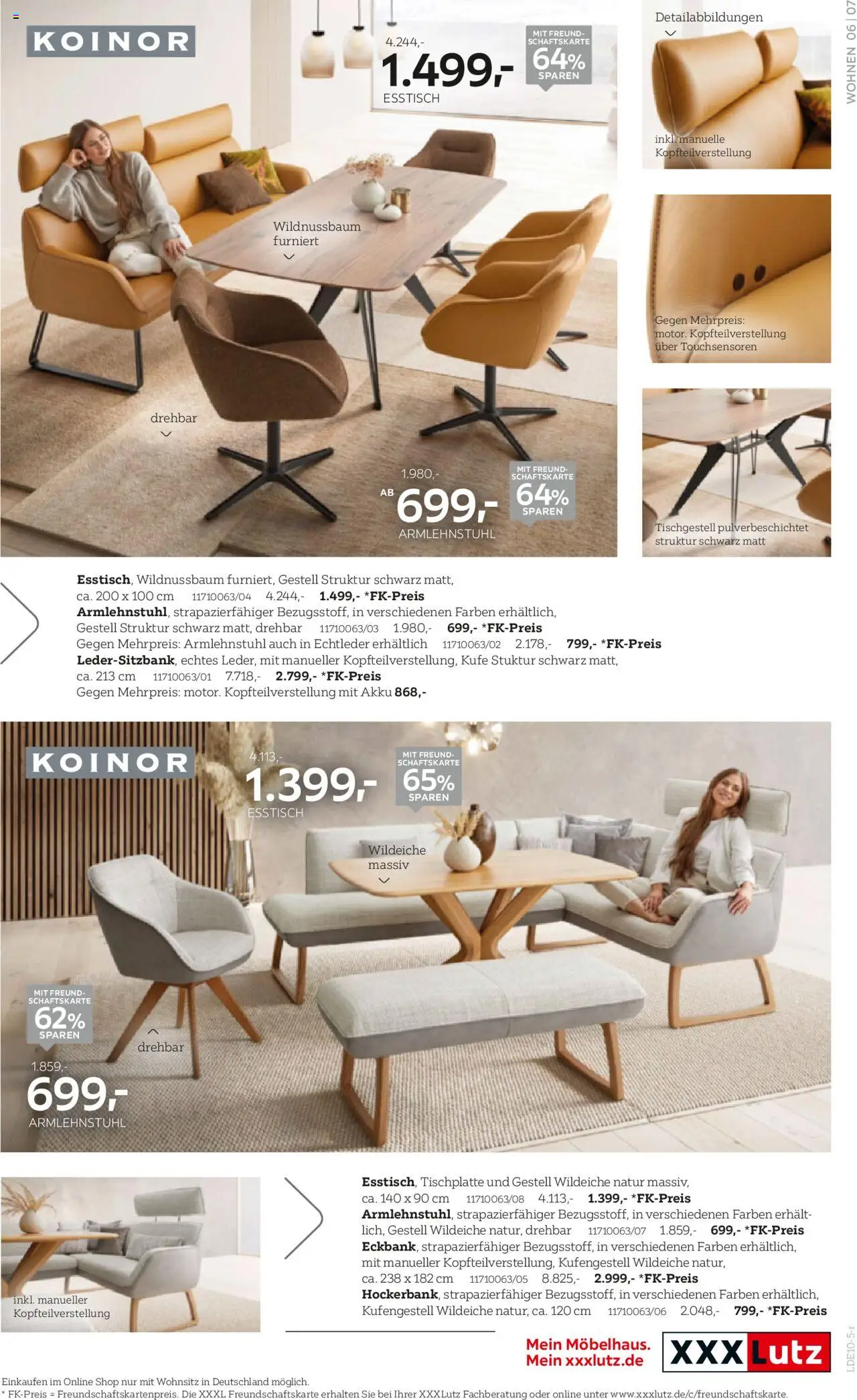XXXL Lutz Möbeltrends – gültig ab 12.10.2025 | Seite: 7 | Produkte: Esstisch