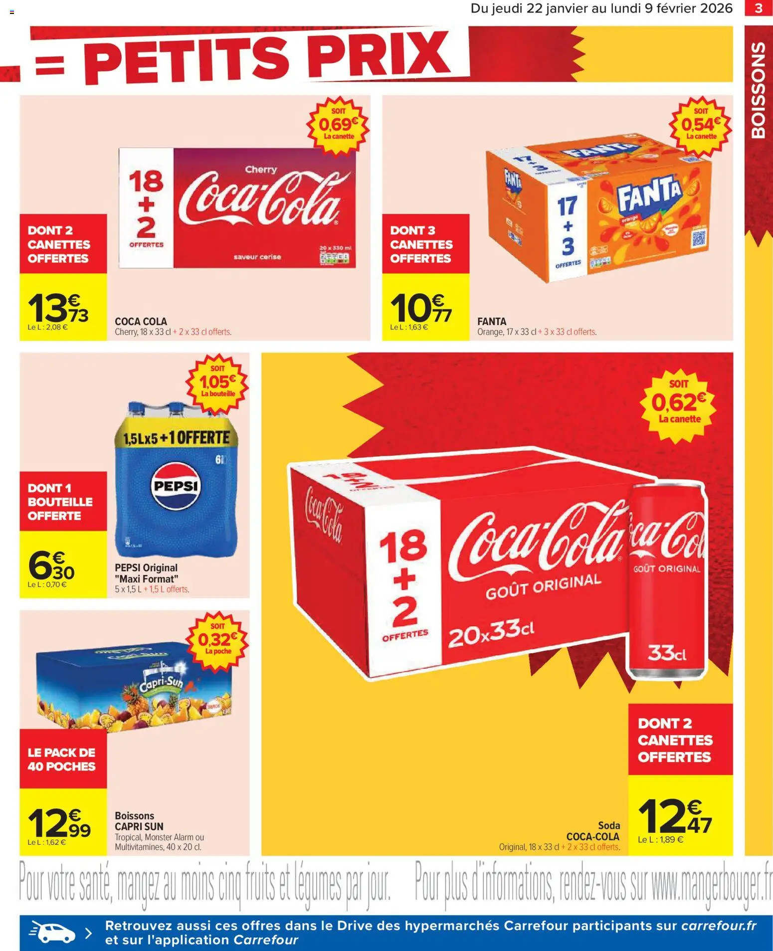 {H1} | Page: 5 | Produits: Orange, Coca cola