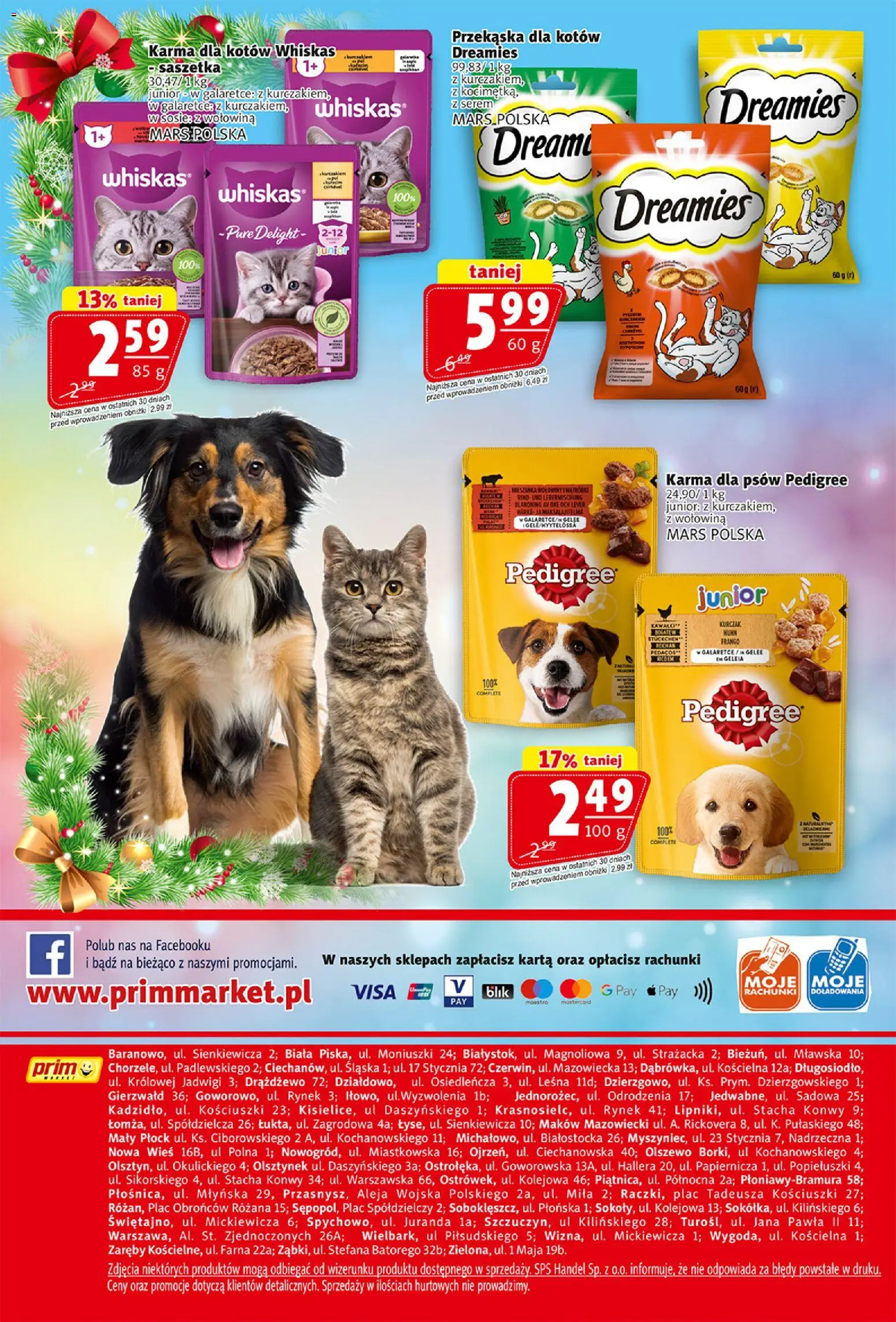 Prim Market Gazetka od 18.12.2025 | Strona: 32 | Produkty: Pedigree, Karma dla kotów, Wołowina, Karma dla psów
