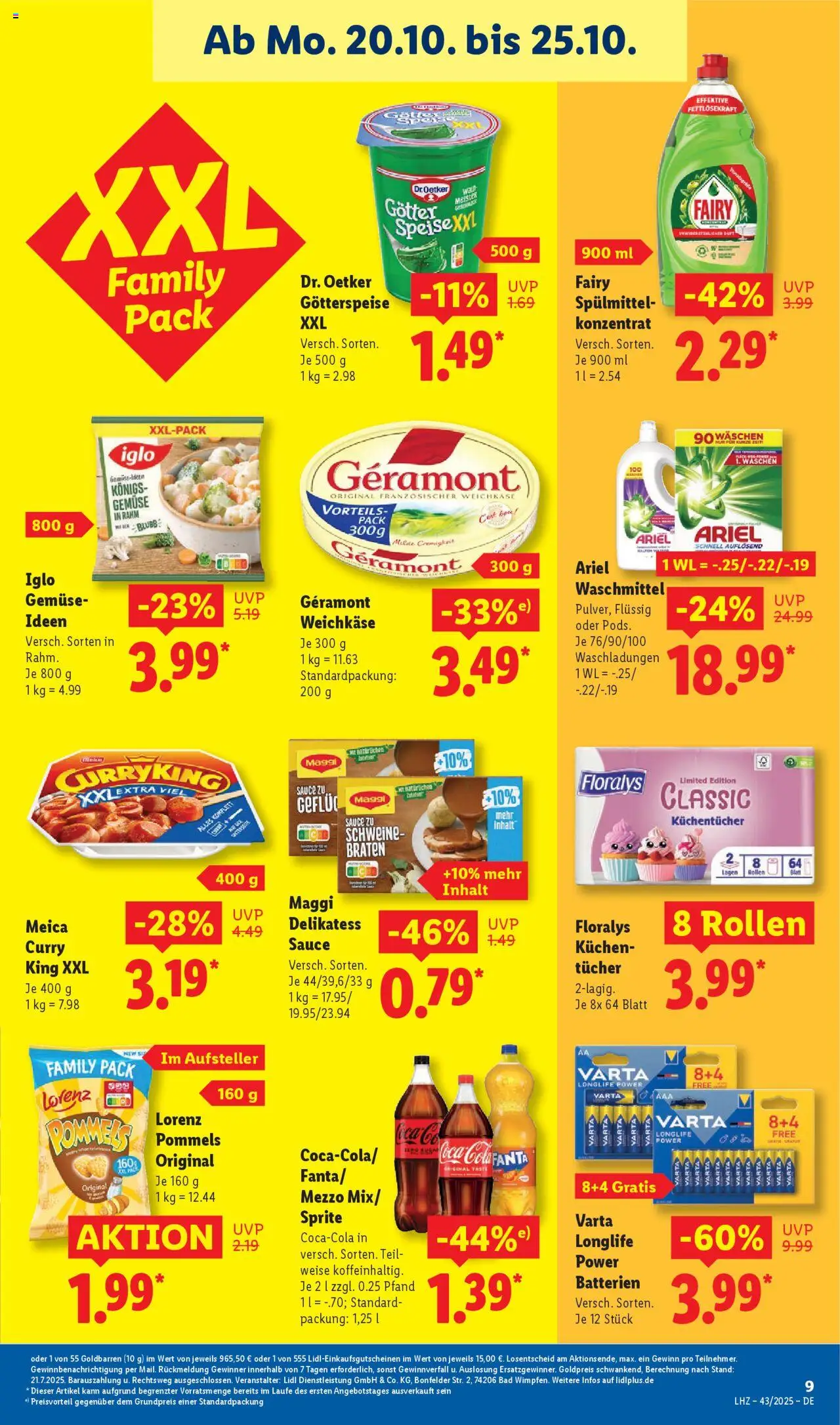 Lidl - Prospekt – gültig ab 20.10.2025 | Seite: 19 | Produkte: Maggi, Iglo, Meica, Gemüse