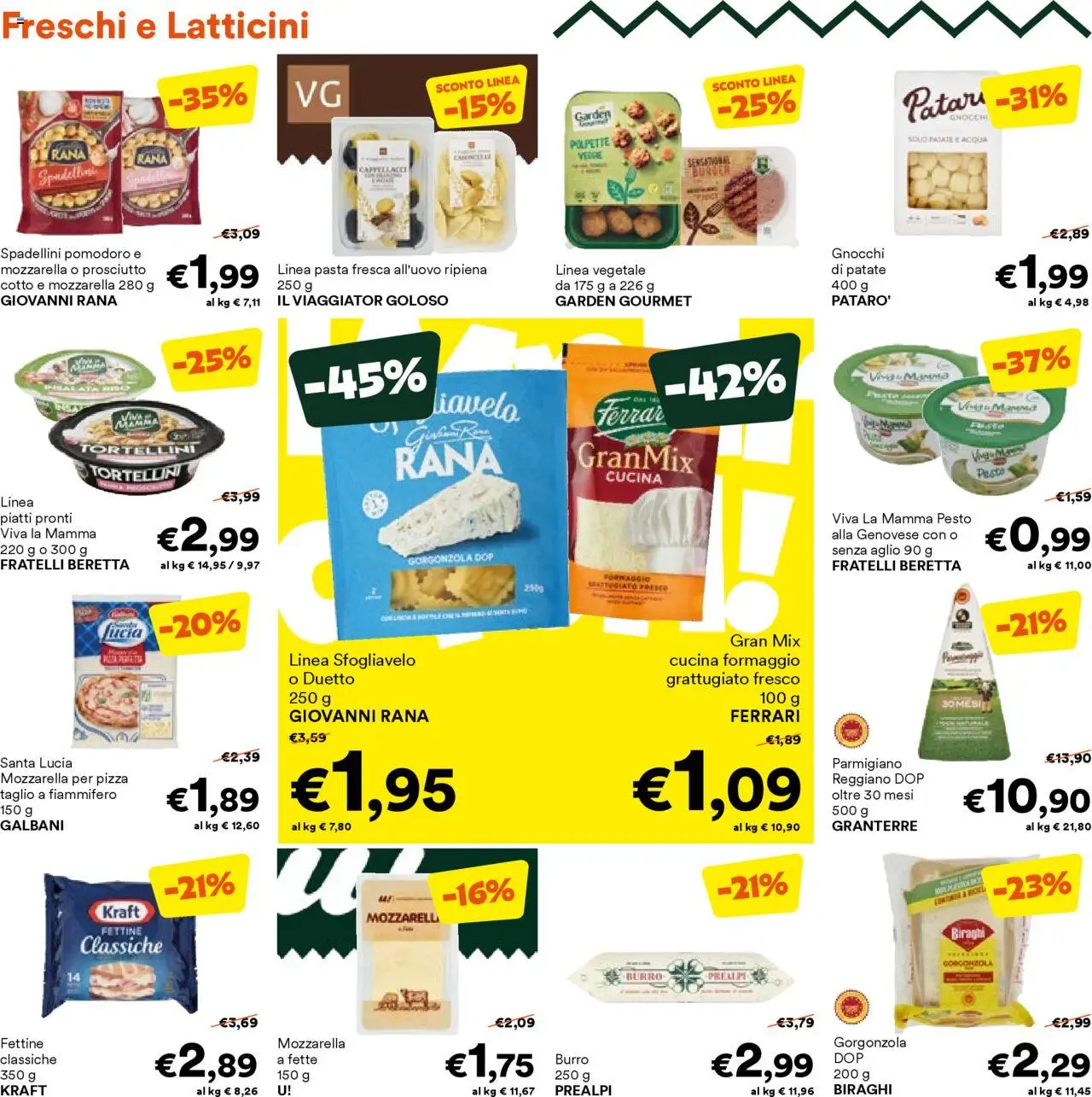 Volantino Unes del 10.09.2025 | Pagina: 6 | Prodotti: Insalata, Prosciutto, Aglio, Polpette