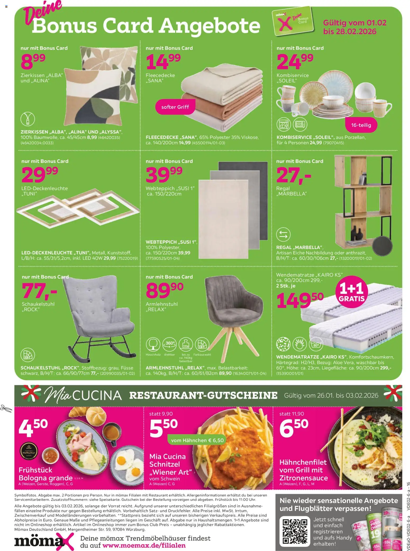 Mömax 19% MwSt. geschenkt auf fast den gesamten Einkauf – gültig ab 26.01.2026 | Seite: 16 | Produkte: Grill, Hahnchen, Regal, Schnitzel