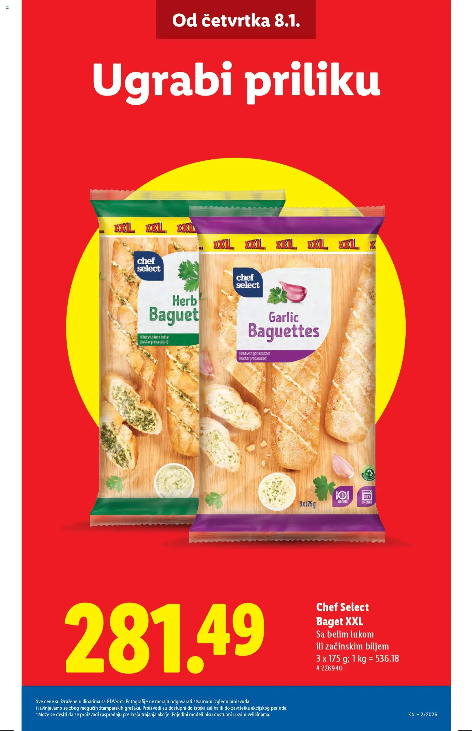 Lidl katalog - važi od 08.01.2026 | Strana: 5 | Proizvode: Baget