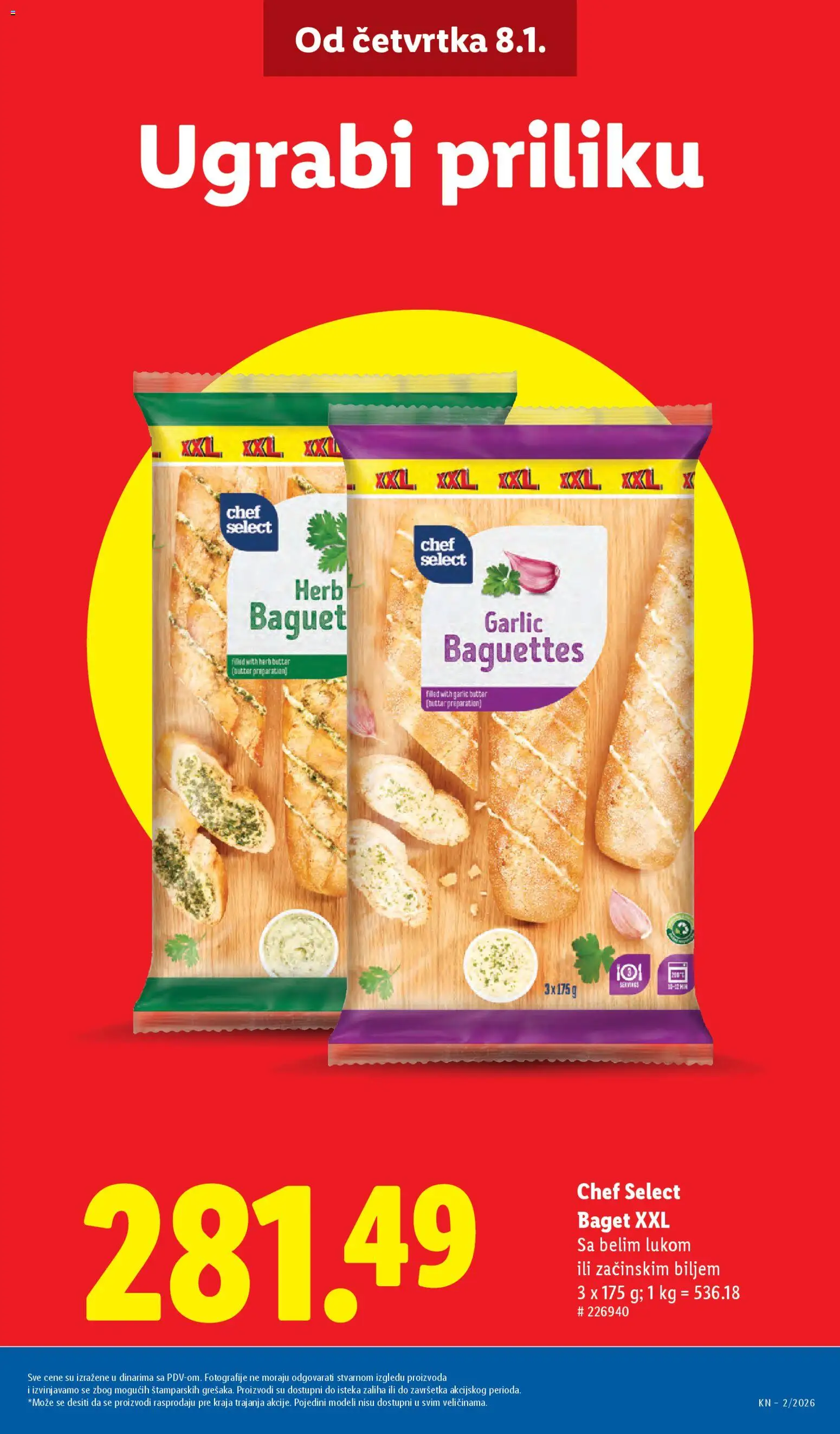 Lidl katalog - važi od 08.01.2026 | Strana: 5 | Proizvode: Baget