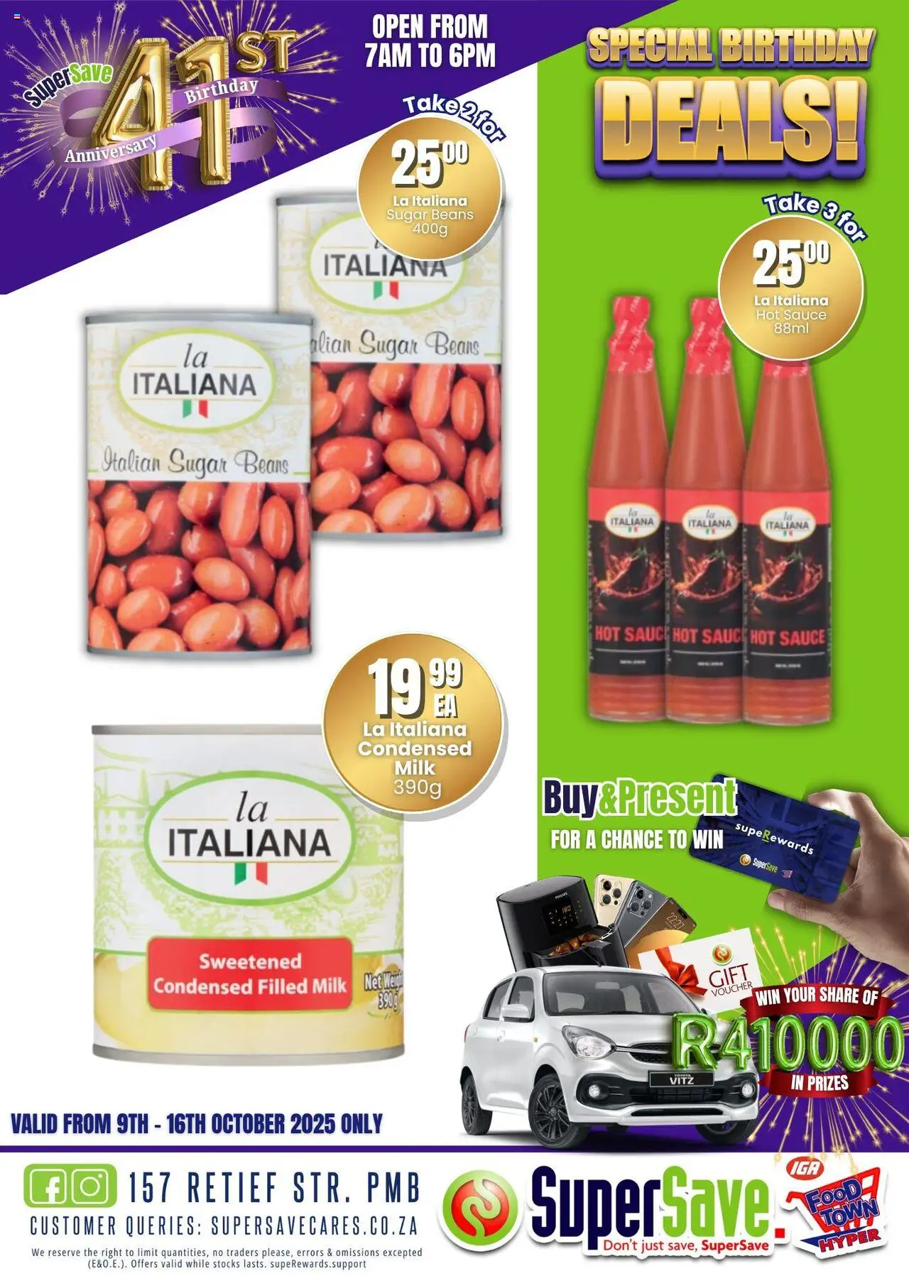 New Super Save catalogue – valid from 09.10.2025 | Page: 74 | Products: Milk, Condensed milk, Sauce, Sugar