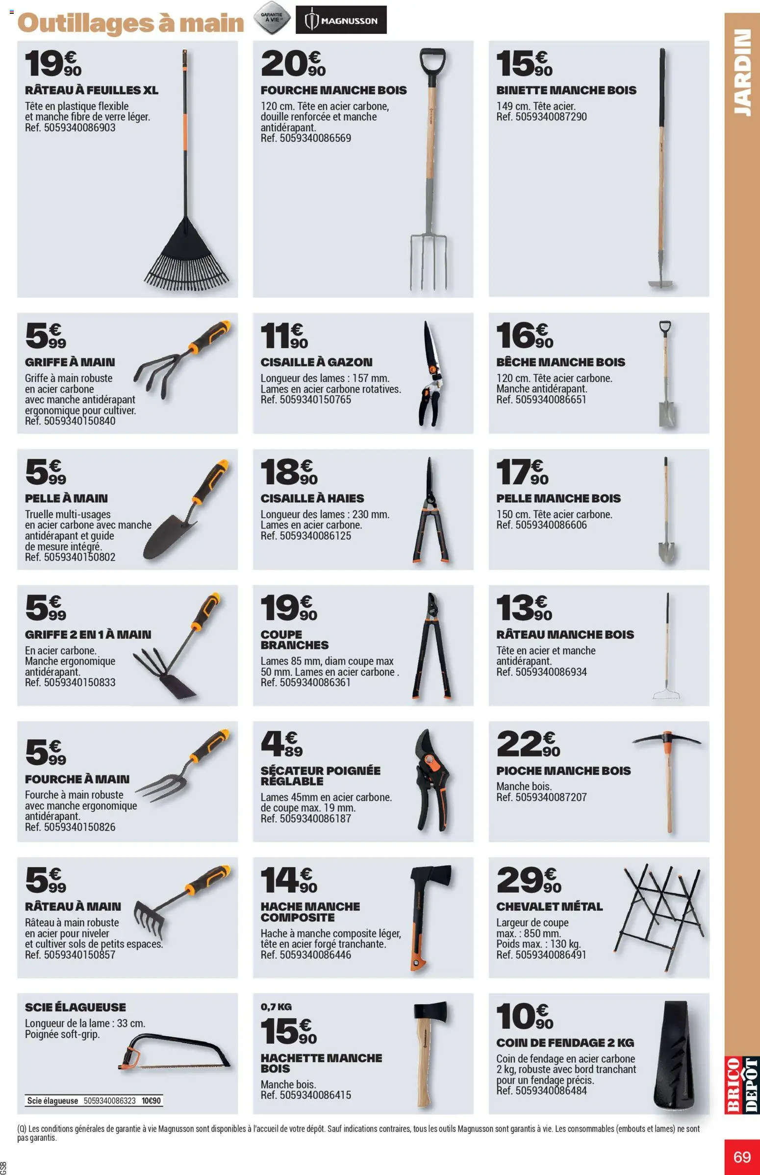 {H1} | Page: 69 | Produits: Poids, Chevalet, Gazon, Rateau