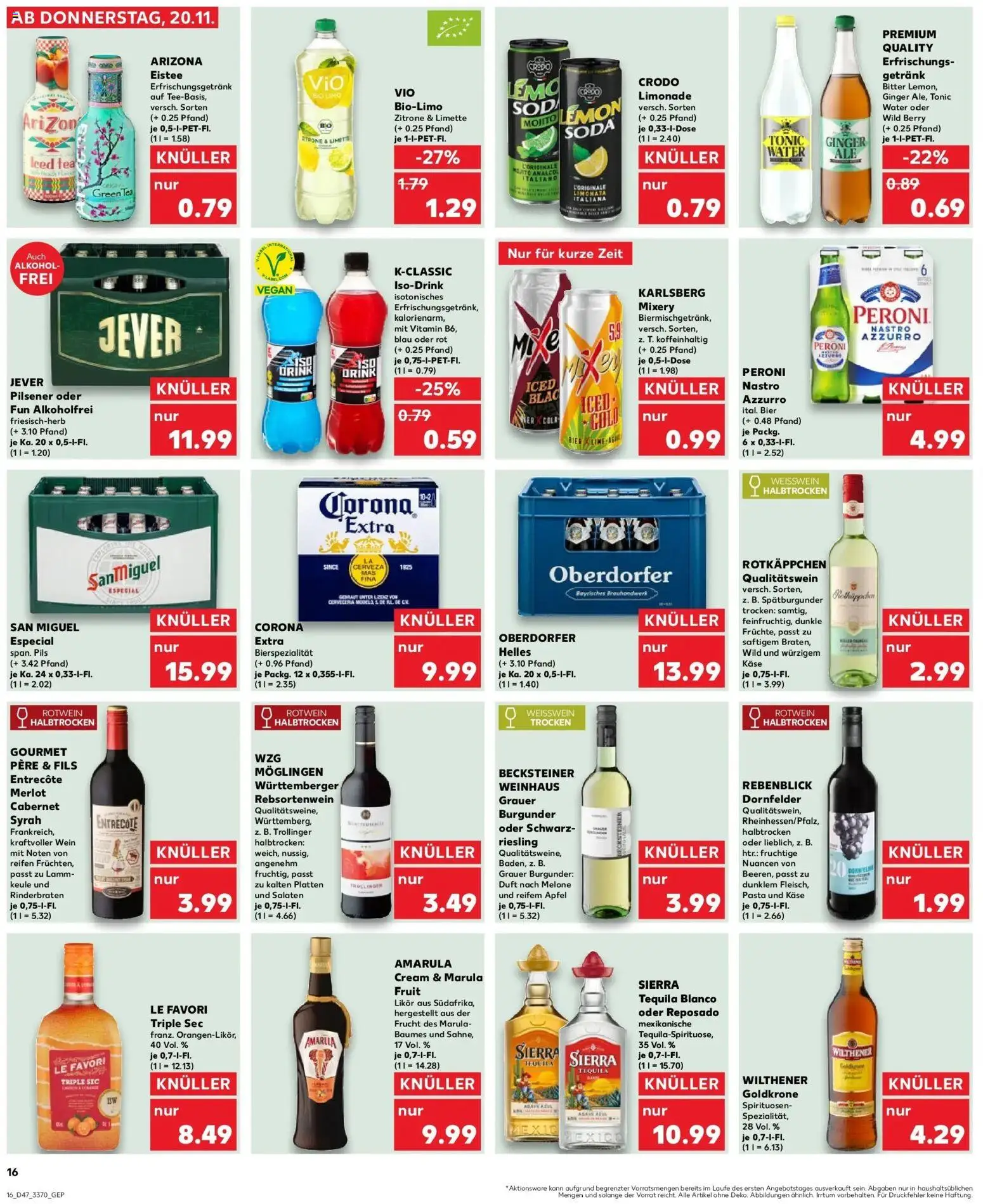 Kaufland prospekt Eilenburg	 – gültig ab 20.11.2025 | Seite: 16 | Produkte: Rinderbraten, Duft, Pasta, Wein