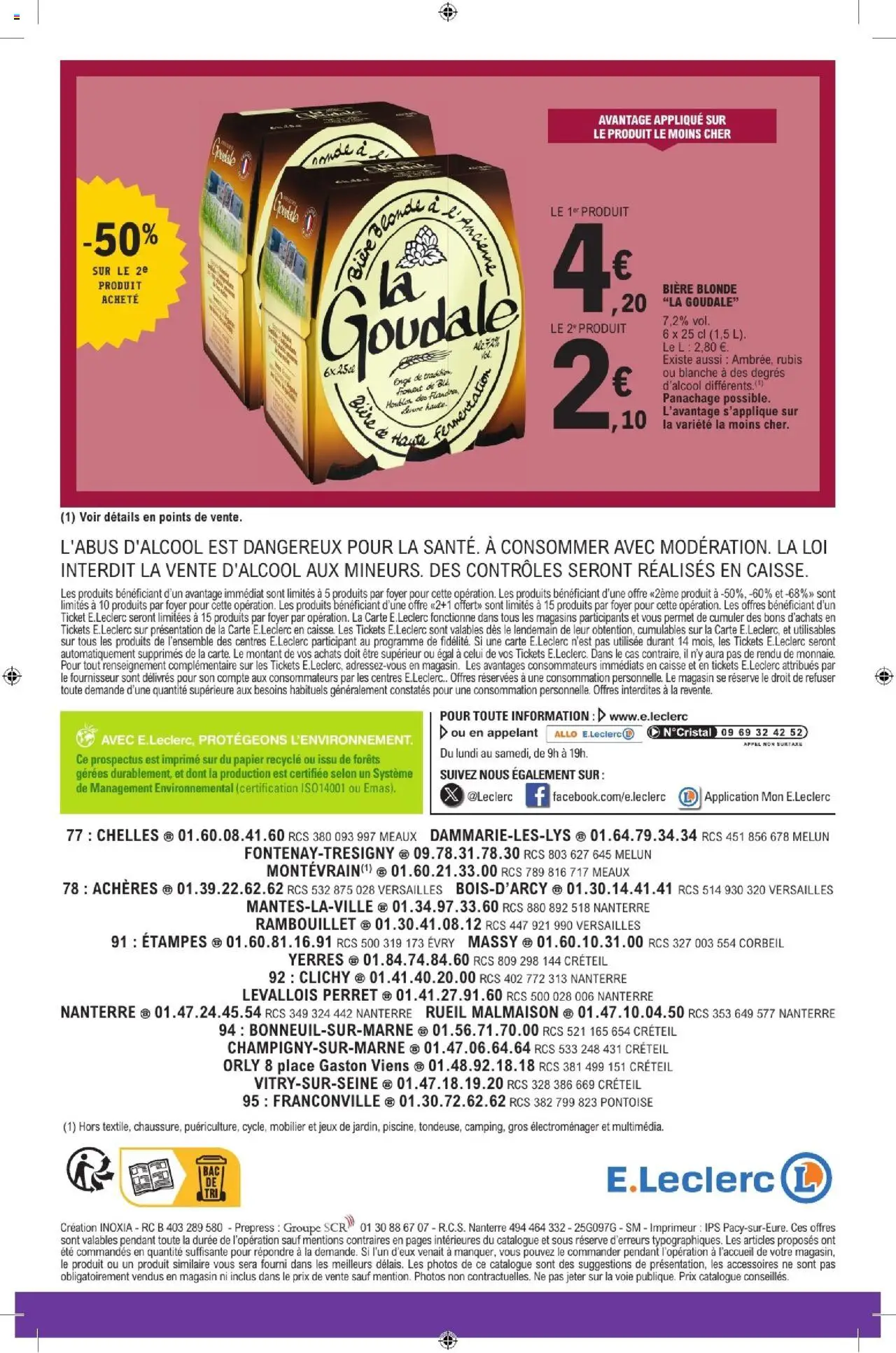 {H1} | Page: 20 | Produits: Goudale, Bière blonde, Jeux, Bière