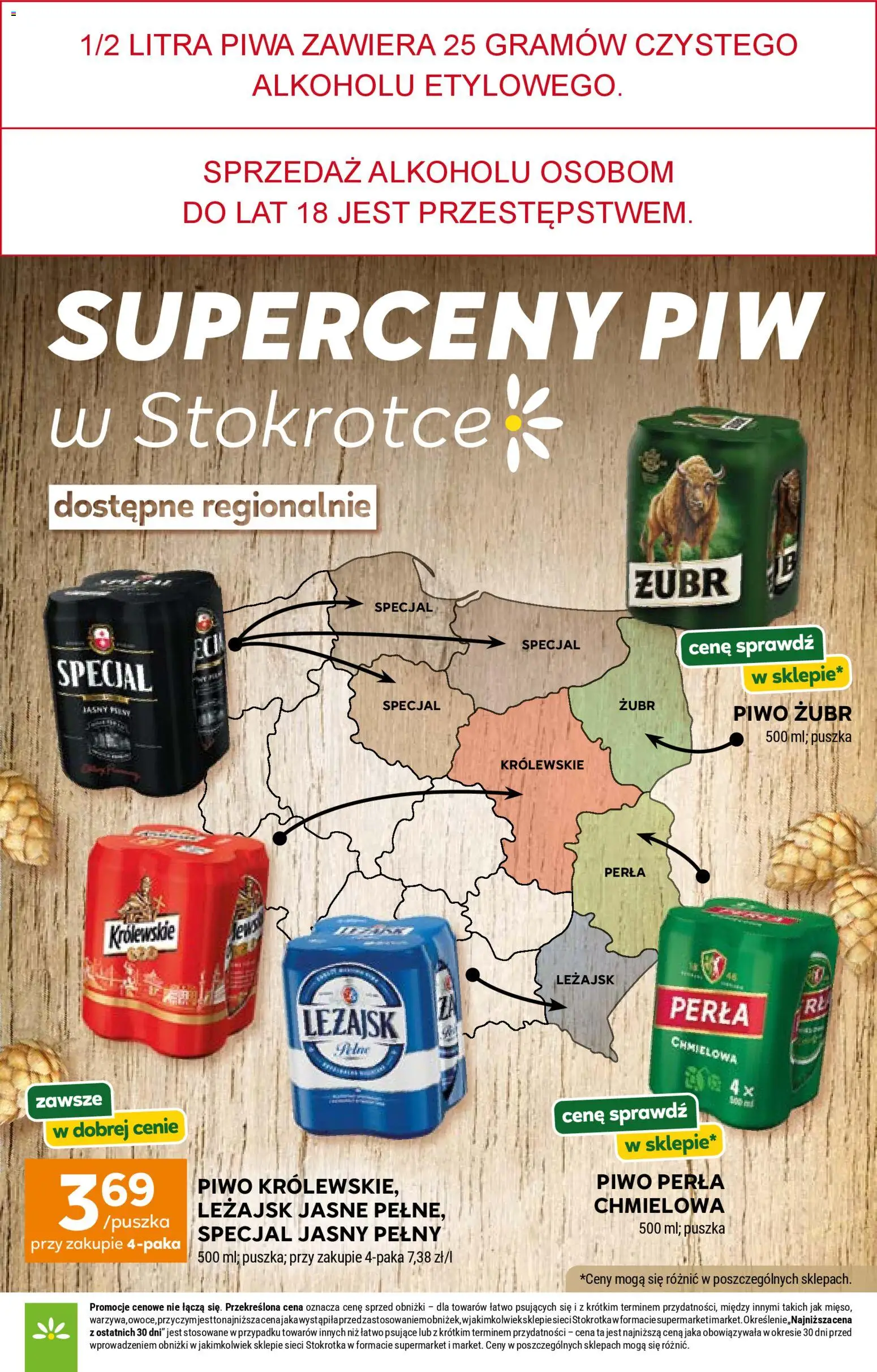 Stokrotka gazetka - Market od 09.04.2026 | Strona: 5 | Produkty: Piwo żubr, Stokrotka, Piwo perła, Piwo