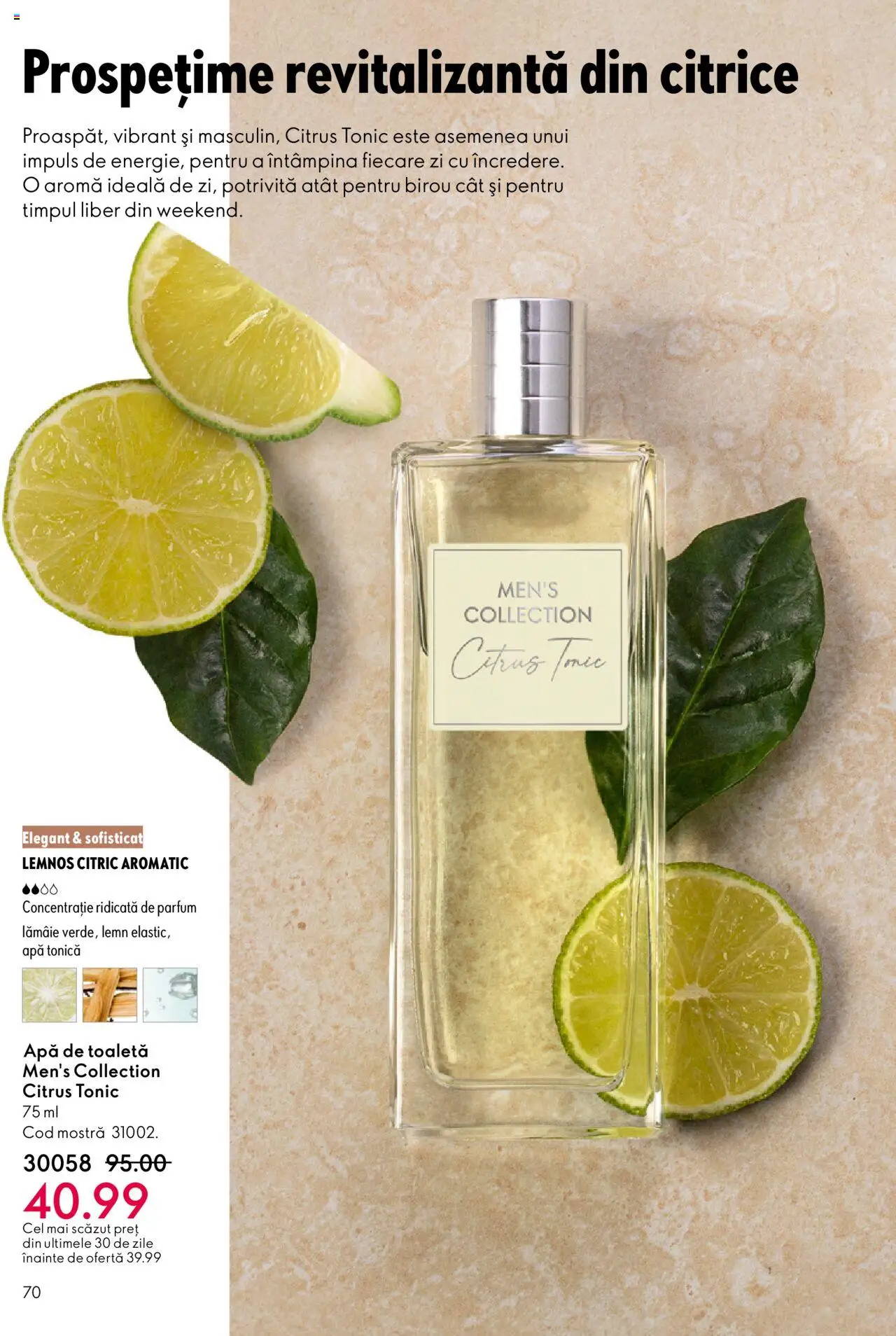 Noul catalog Oriflame – valabil de la 22.10.2025 | Pagină: 70 | Produse: Parfum, Apă de toaletă, Apă, Lămâie