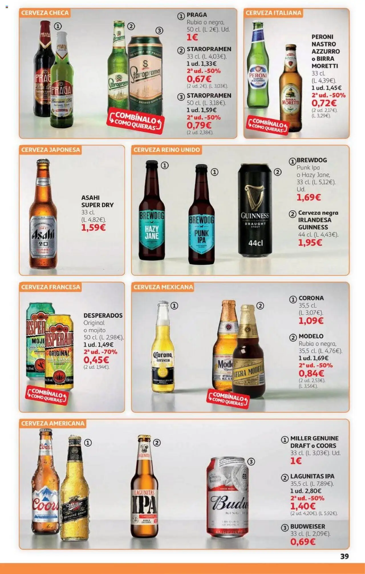 Alcampo - HG Castilla Mancha │ válido desde el 06.10.2025 | Página: 39 | Productos: Cerveza, Παρμεζάνα