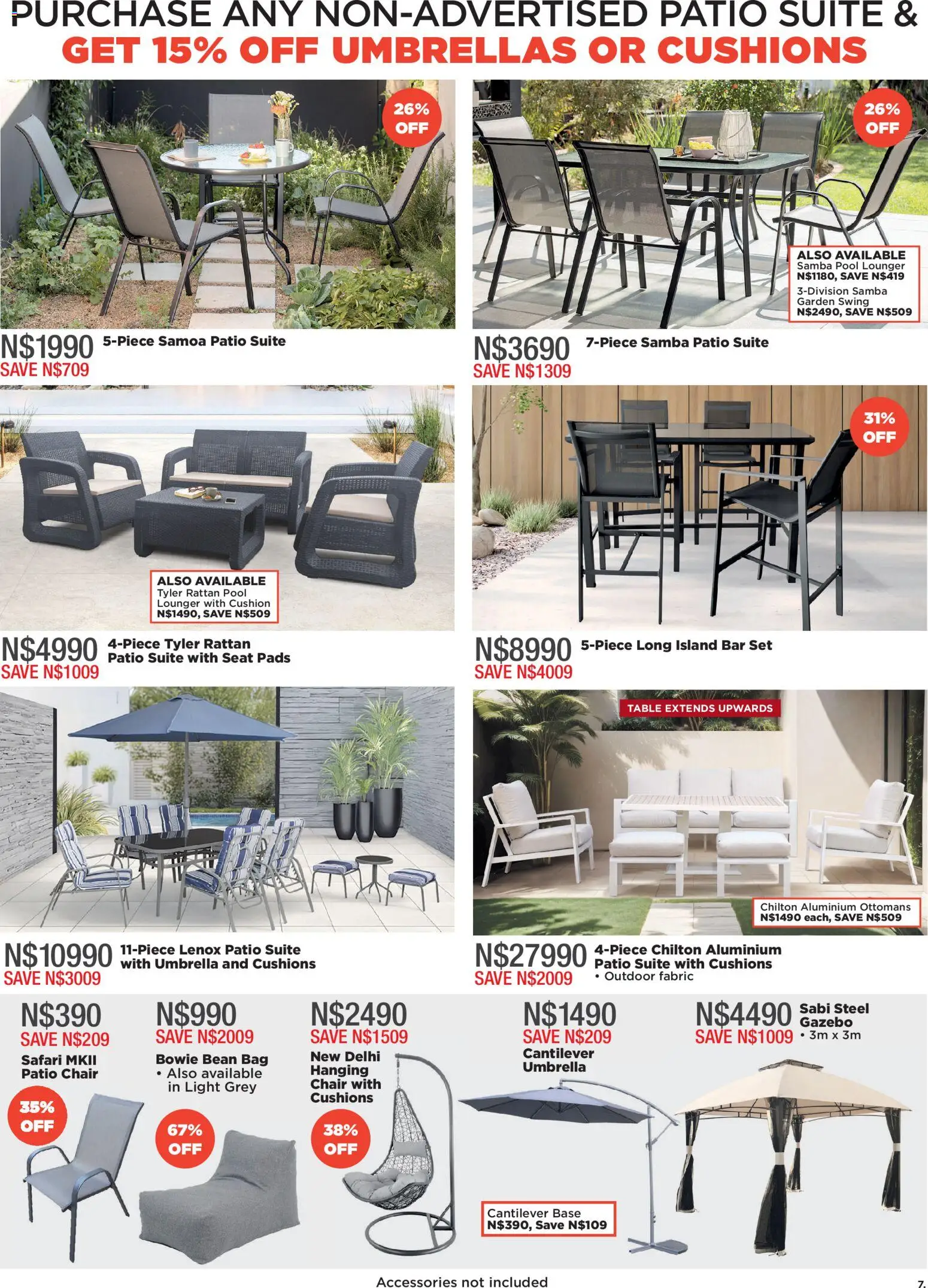 New House and Home catalogue – valid from 24.11.2025 | Page: 7 | Products: Bag, Table, Light, Bar set