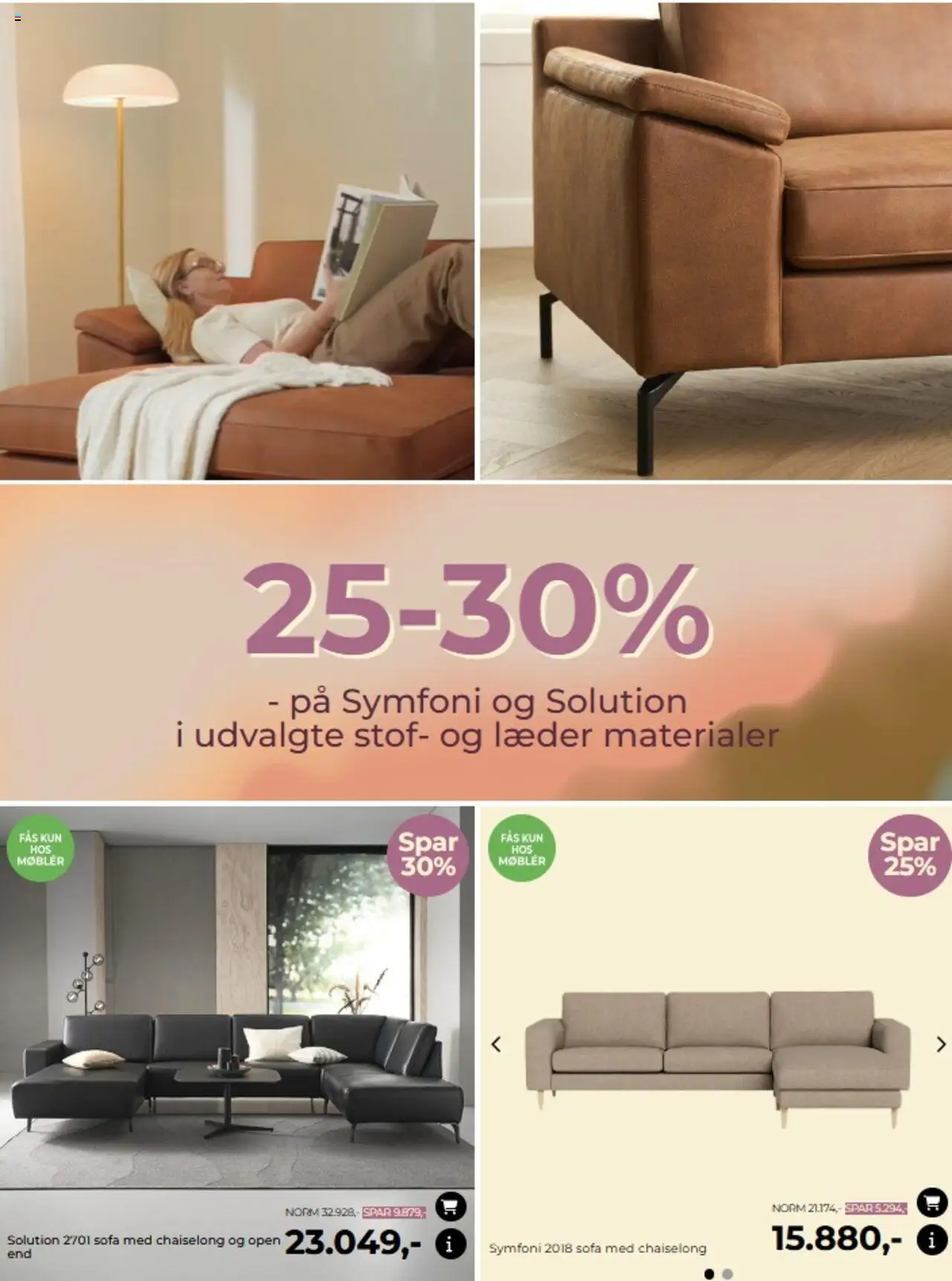 Møblér Tilbudsavis gyldig fra 28.08.2025 | Side: 3 | Produkter: Sofa, Stof